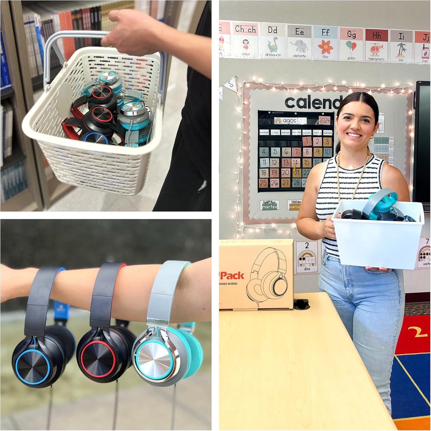 Auriculares con cable MIXCU JrX3 para niños y adolescentes - Paquete de 10