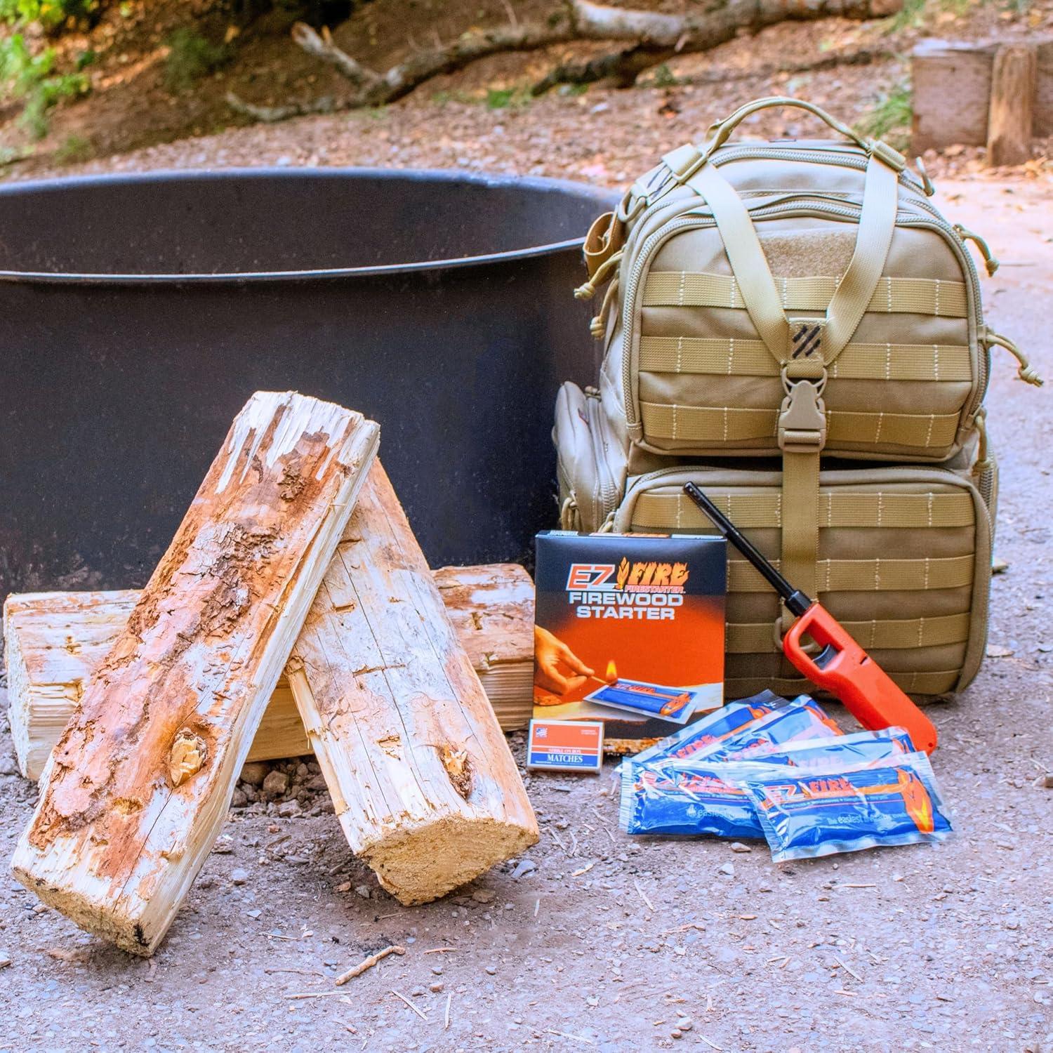 Iniciadores de fuego EZ Fire - 10 Paquete, naturales y seguros