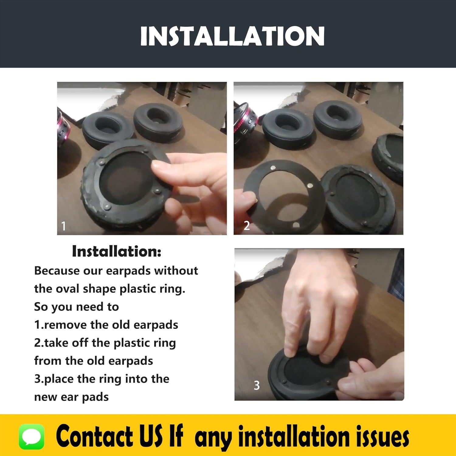 Cojines de Repuesto HTINDUSTRY para Auriculares Cowin E8