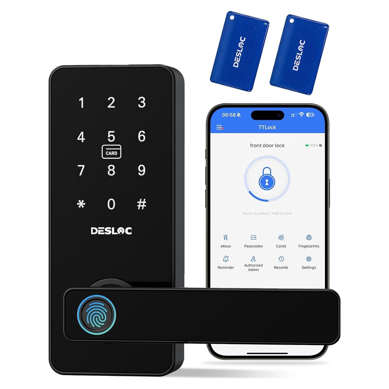 Cerradura Inteligente DESLOC B200L Biométrica Control APP