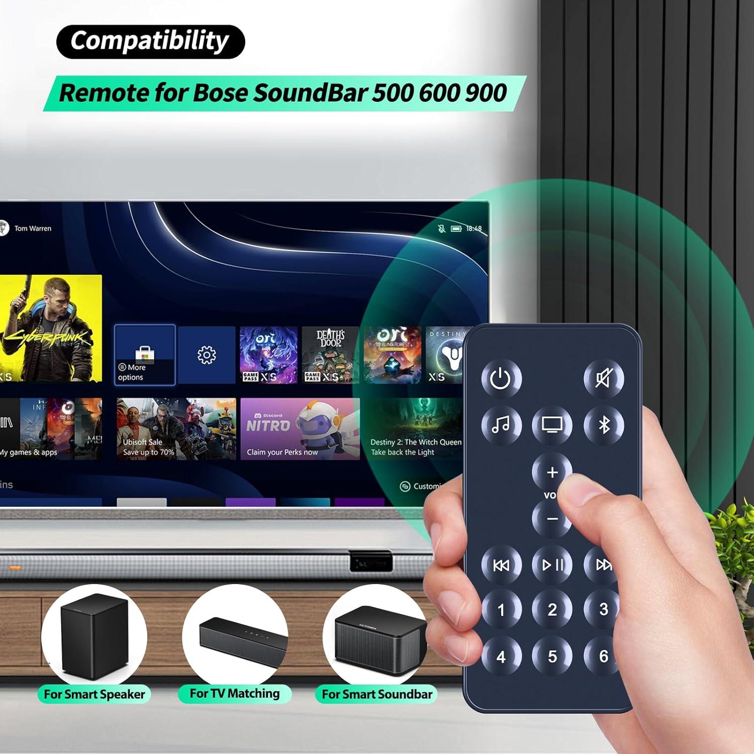 Control Remoto Reemplazo para Bose SoundBar 500/600/900