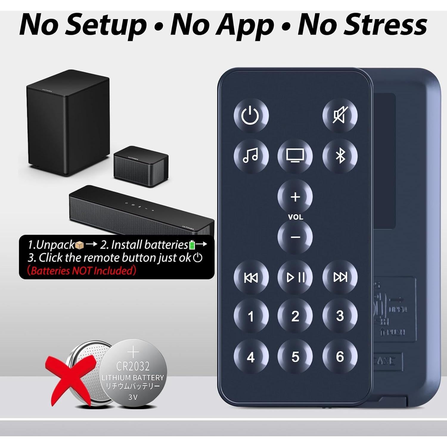 Control Remoto Reemplazo para Bose SoundBar 500/600/900