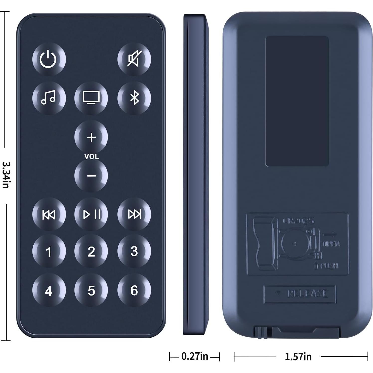 Control Remoto Reemplazo para Bose SoundBar 500/600/900