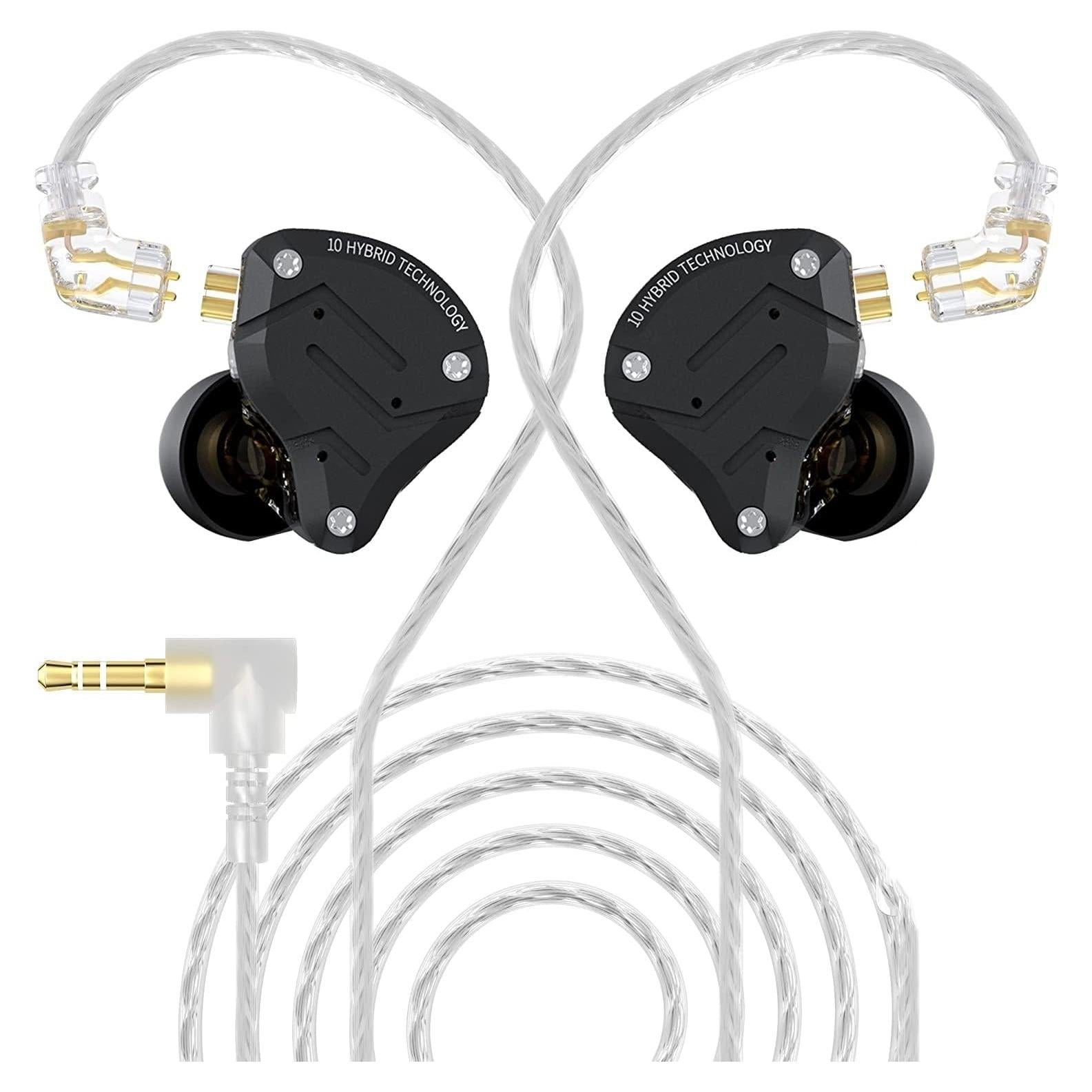 Auriculares KZ ZS10 Pro IEM 4BA+1DD con Cable Desmontable