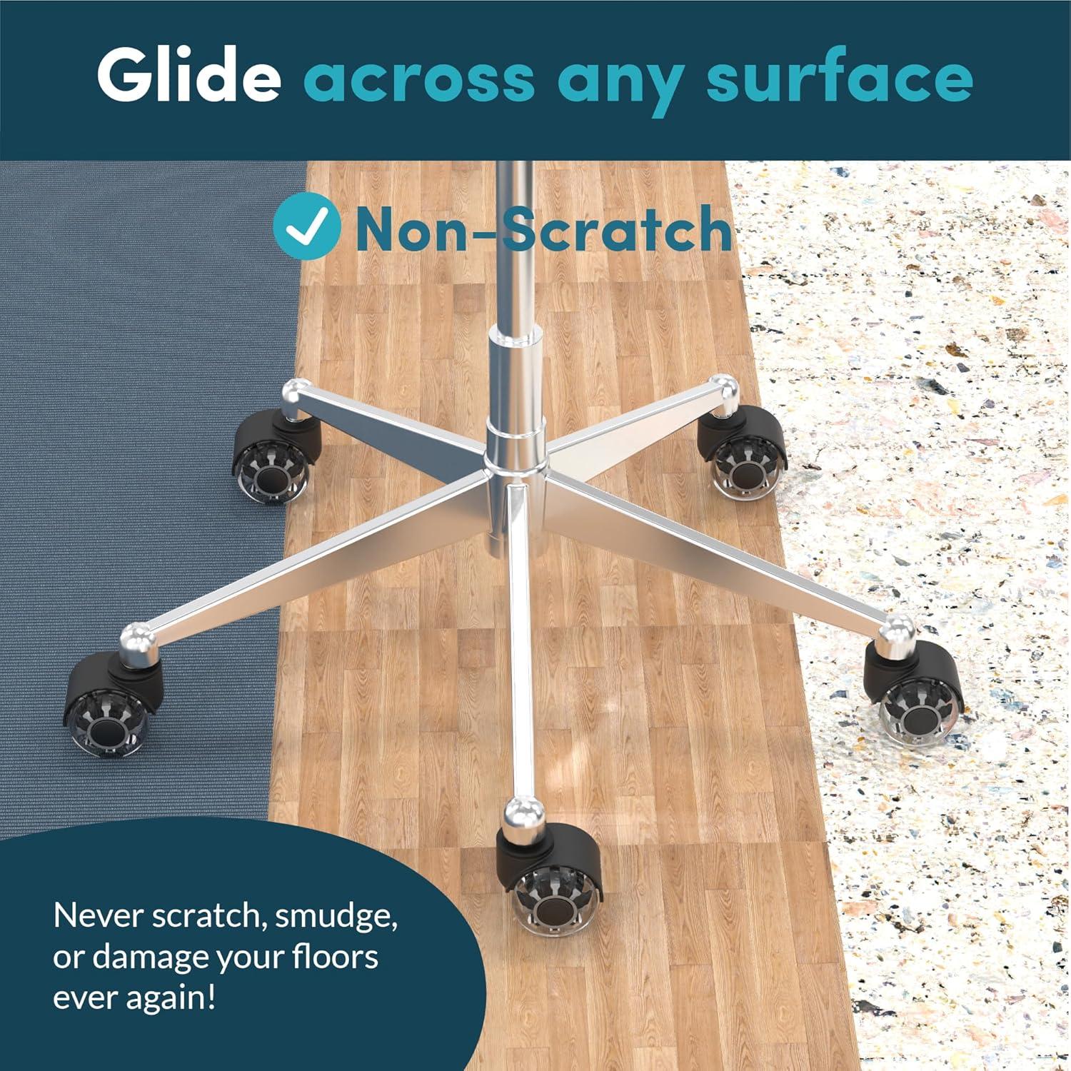 Ruedas de Silla de Oficina Lifelong 5 Piezas 5cm Goma Alta Resistencia