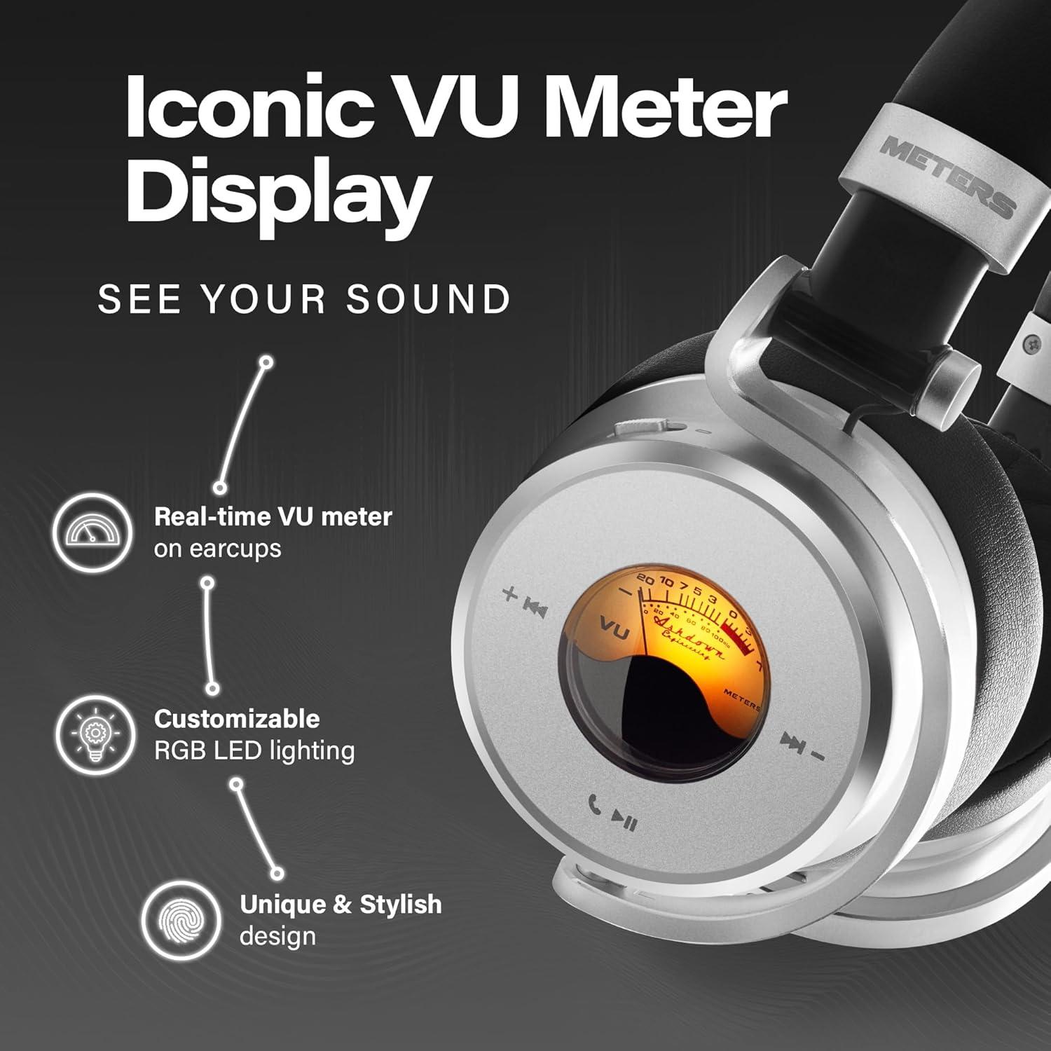 Auriculares Inalámbricos Meters M-OV-1-B-C con ANC y 16h