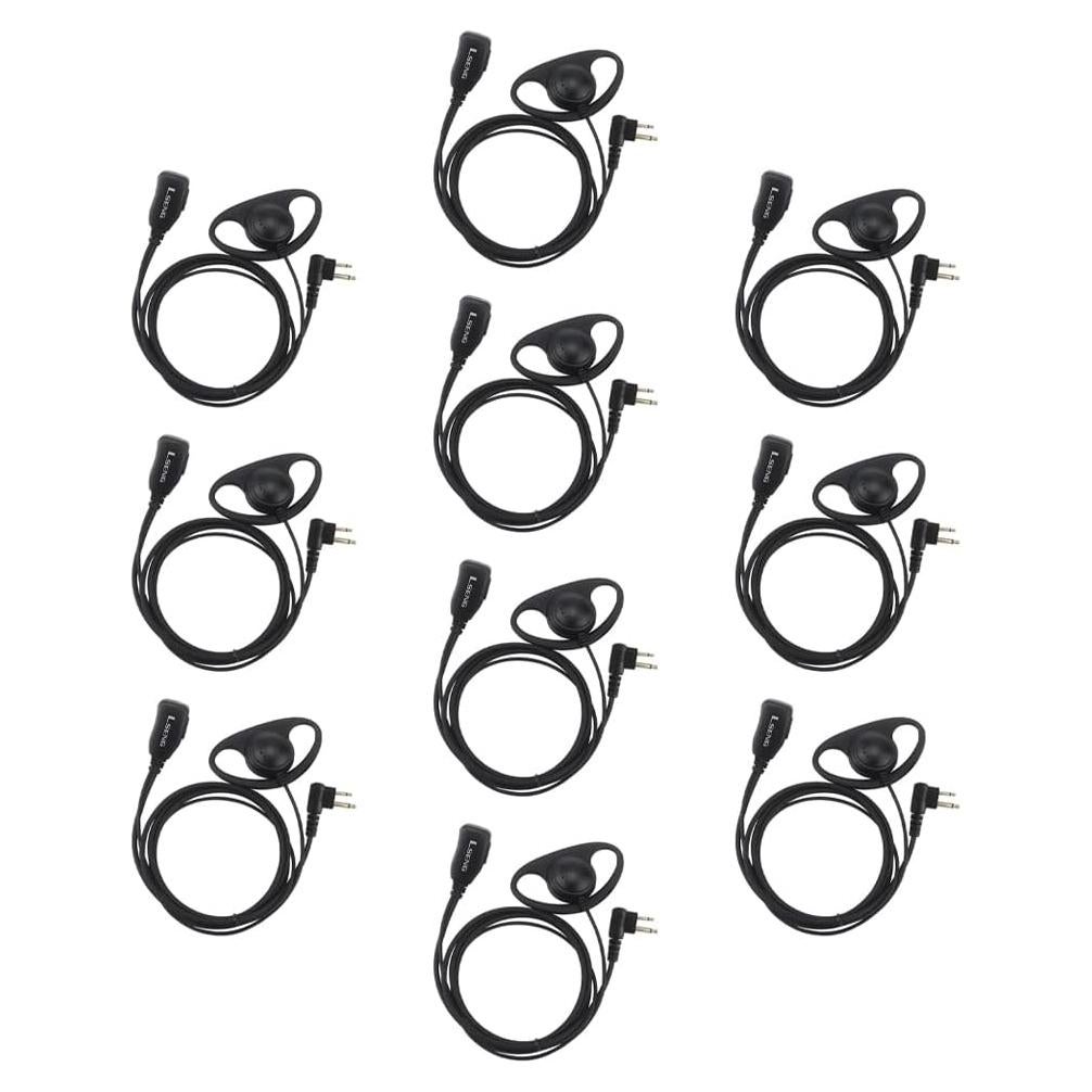 Auriculares de Radio de Dos Vías LSENG D-M con Micrófono - Paquete de 10