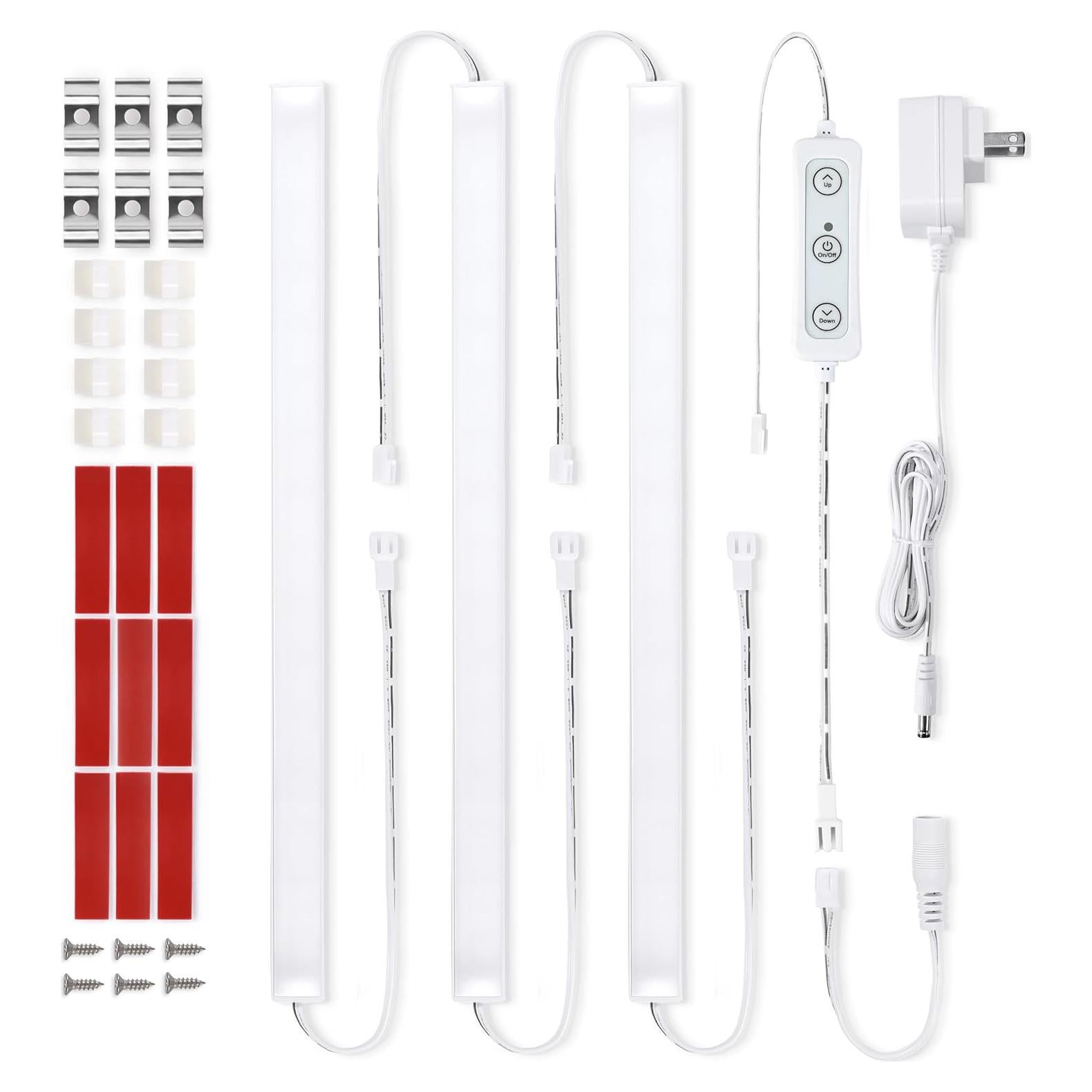 Juego de Iluminación Bajo Gabinete Litever 3 Luces LED 30cm 3000K