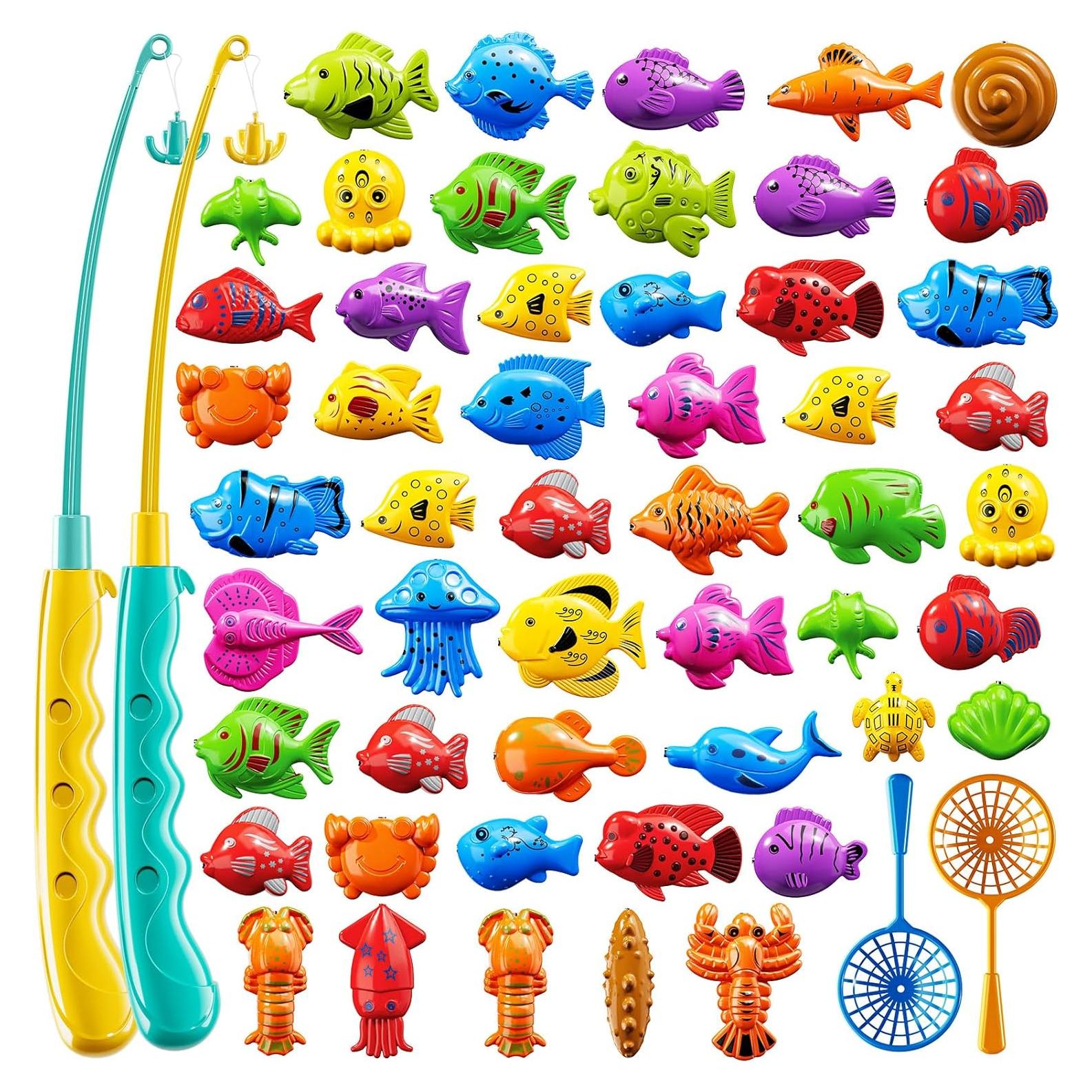 Juego de Pesca Magnética KIZONLY para Niños 3-8 Años