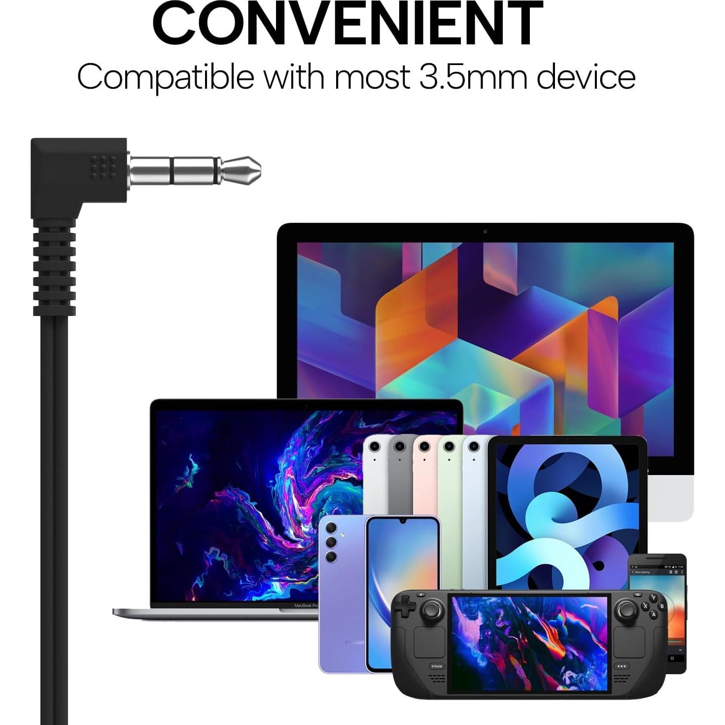 Auriculares Maeline A2J-PRO Estéreo 30 Pack Multicolores 1.22m