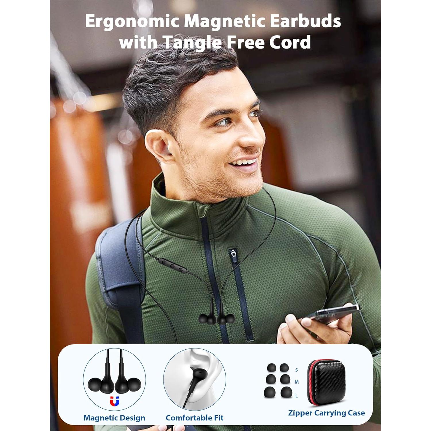 Wired Earbuds USB Type C Headphone for iPhone 17 Pro Max 16e 16 Pro 15 Plus Sasmung A17 A16 S25 S24 FE S23 A36 in-Ear Noise Canceling Magnetic Headset Android Earphone for iPad A16 Pixel 10 9 9a 8 8a