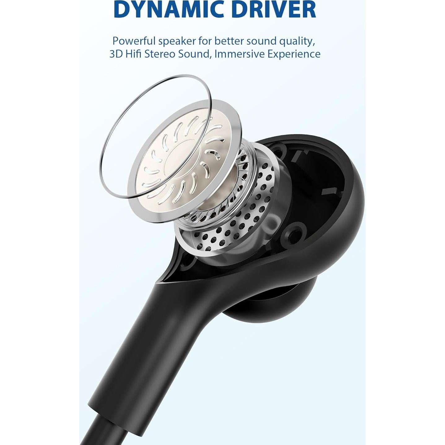 Wired Earbuds USB Type C Headphone for iPhone 17 Pro Max 16e 16 Pro 15 Plus Sasmung A17 A16 S25 S24 FE S23 A36 in-Ear Noise Canceling Magnetic Headset Android Earphone for iPad A16 Pixel 10 9 9a 8 8a