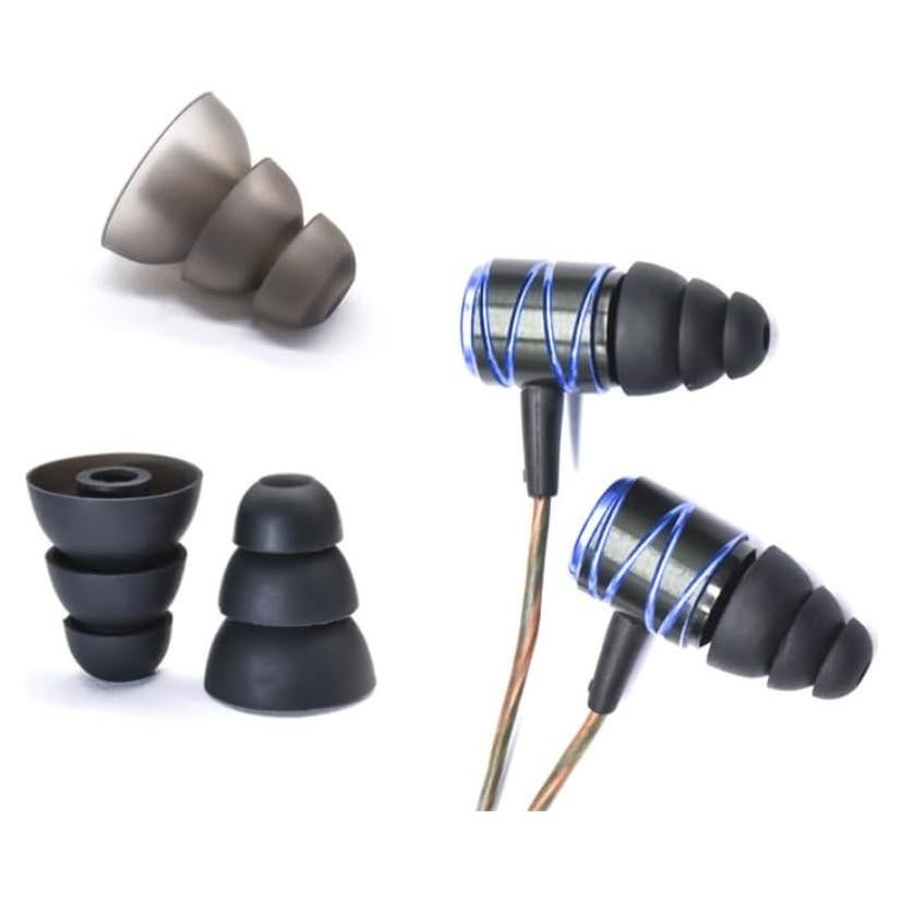 Puntas de oído de gel BLUEWALL para auriculares Senso TOZO Sony - 9 pares