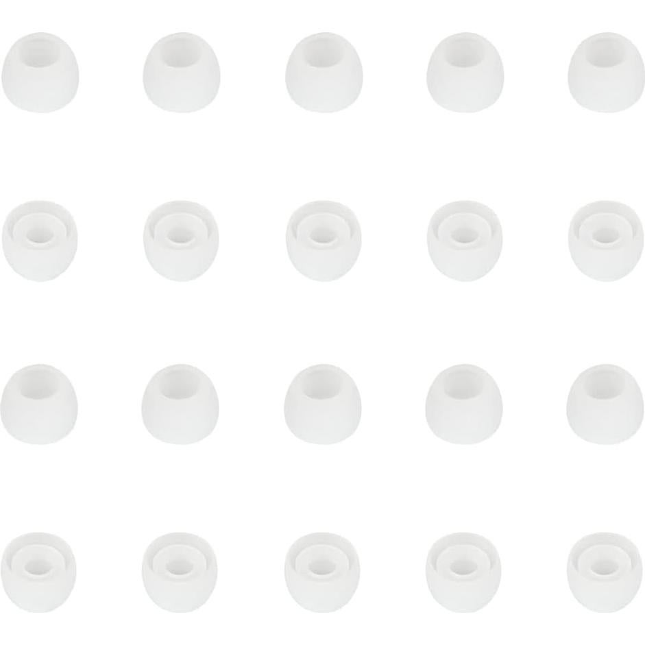 Consejos de Silicona para Auriculares Intrauditivos WKYMY - 10 Pares Blancos