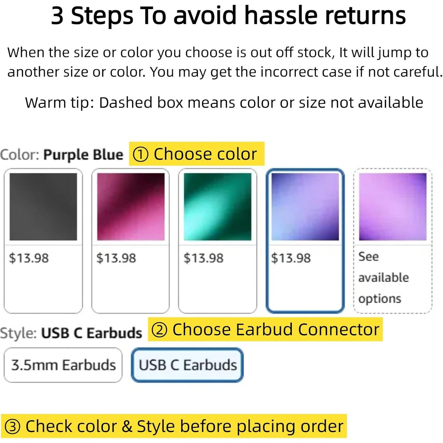 Auriculares USB C TOPAUX In-Ear con Micrófono y Control de Volumen