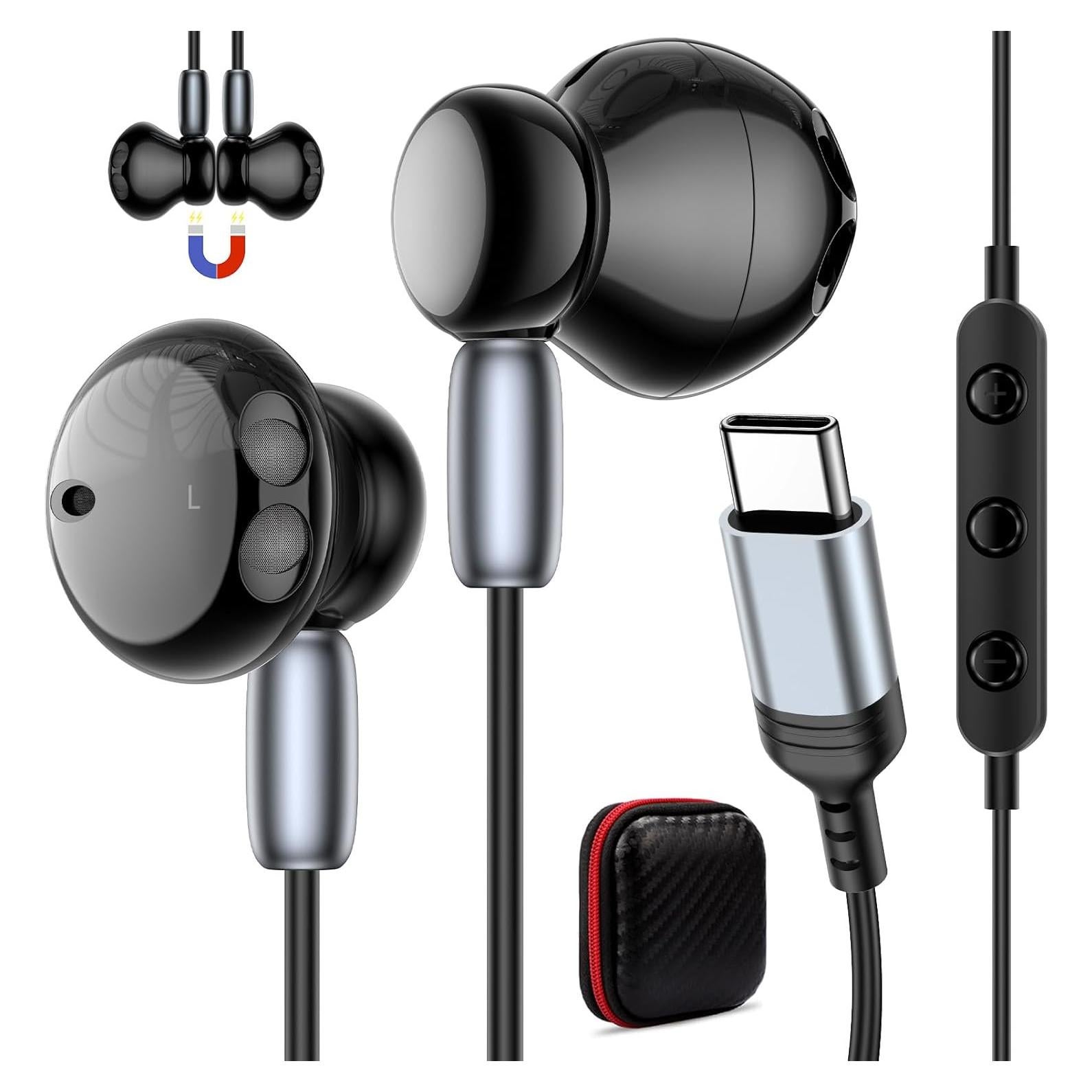 Auriculares In-Ear USB C TOPAUX con Cancelación de Ruido