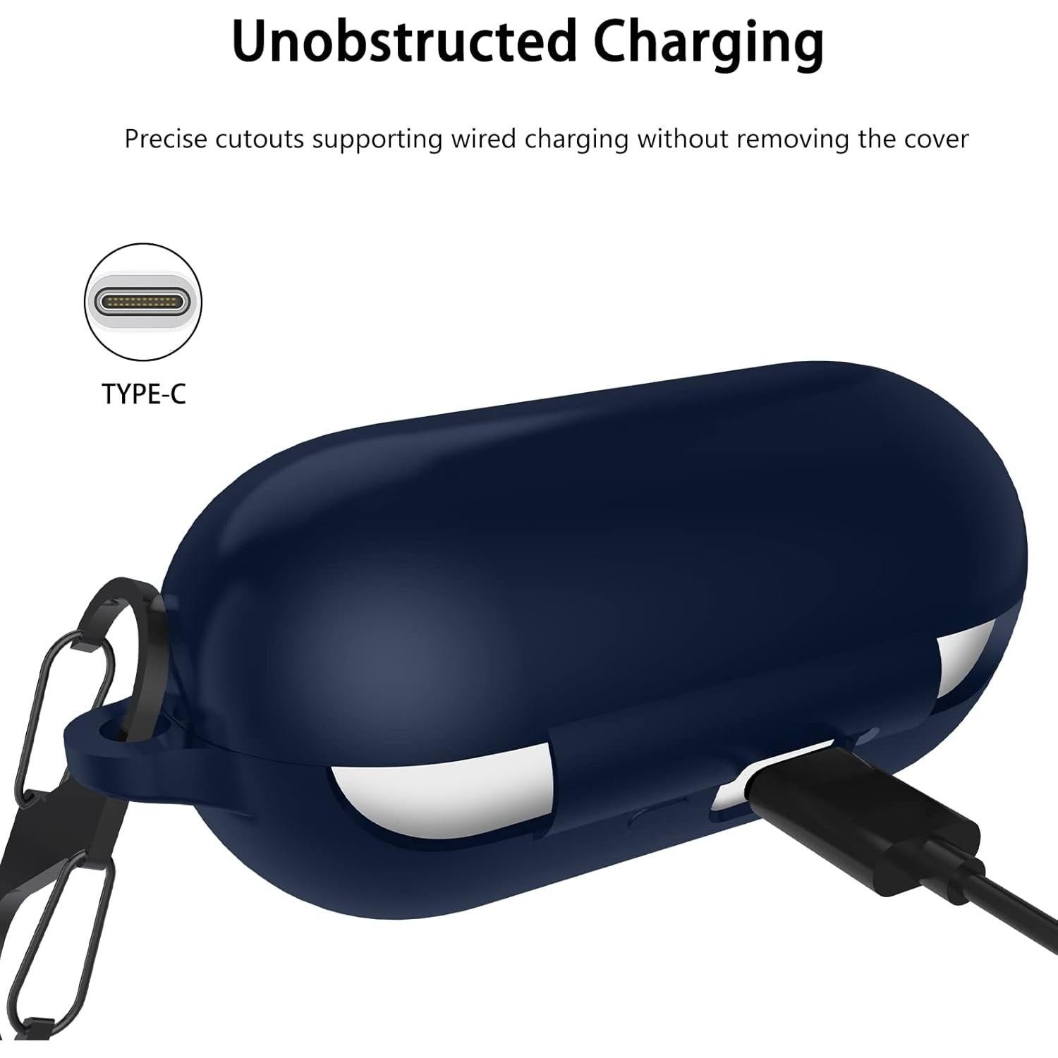 Funda Protectora Silicona LDSXAY para Sony WF-C700N Azul