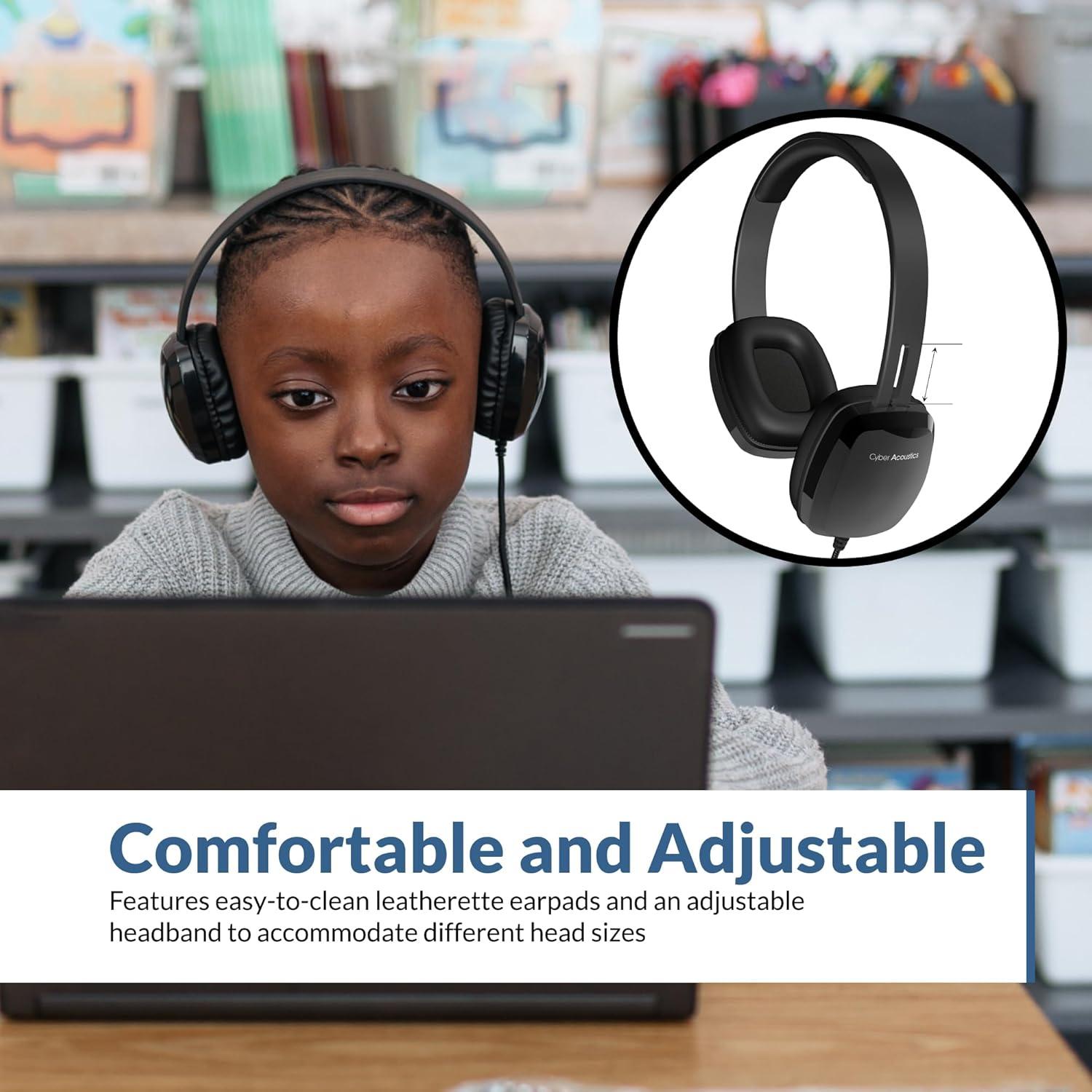Auriculares USB-A Cyber Acoustics ACM-6005C para Estudiantes