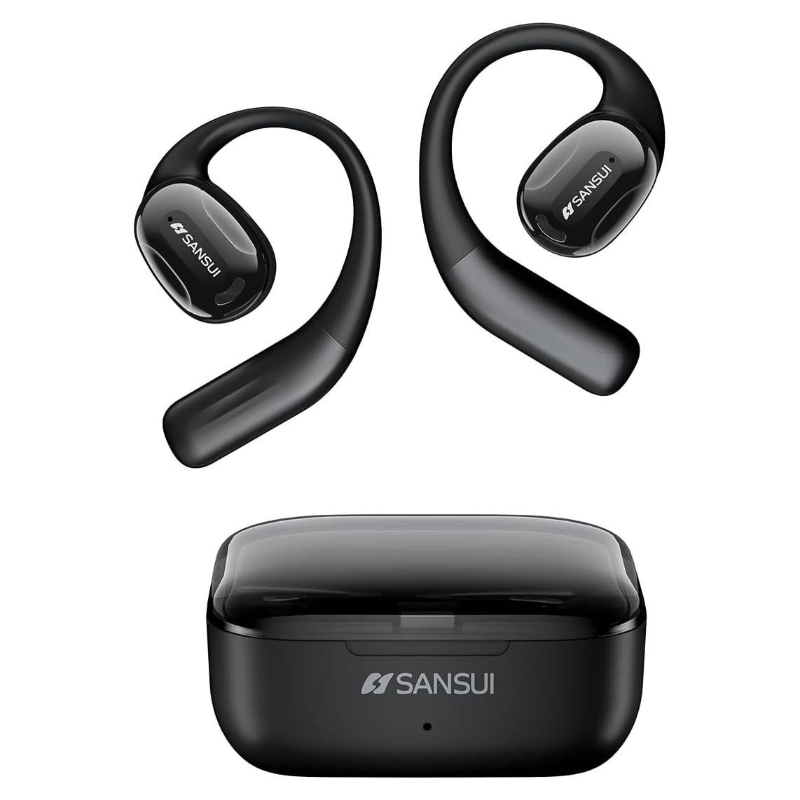 Auriculares SANSUI W93 Inalámbricos Bluetooth 5.4 56h Negro