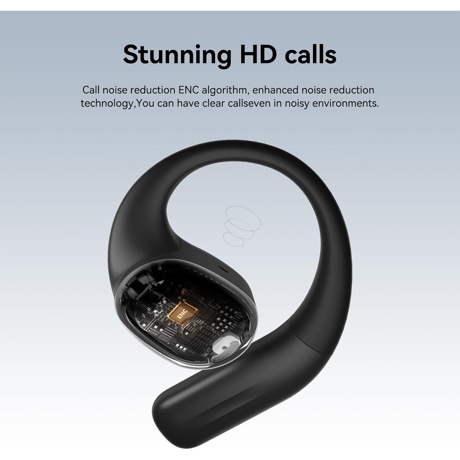 Auriculares SANSUI W93 Inalámbricos Bluetooth 5.4 56h Negro