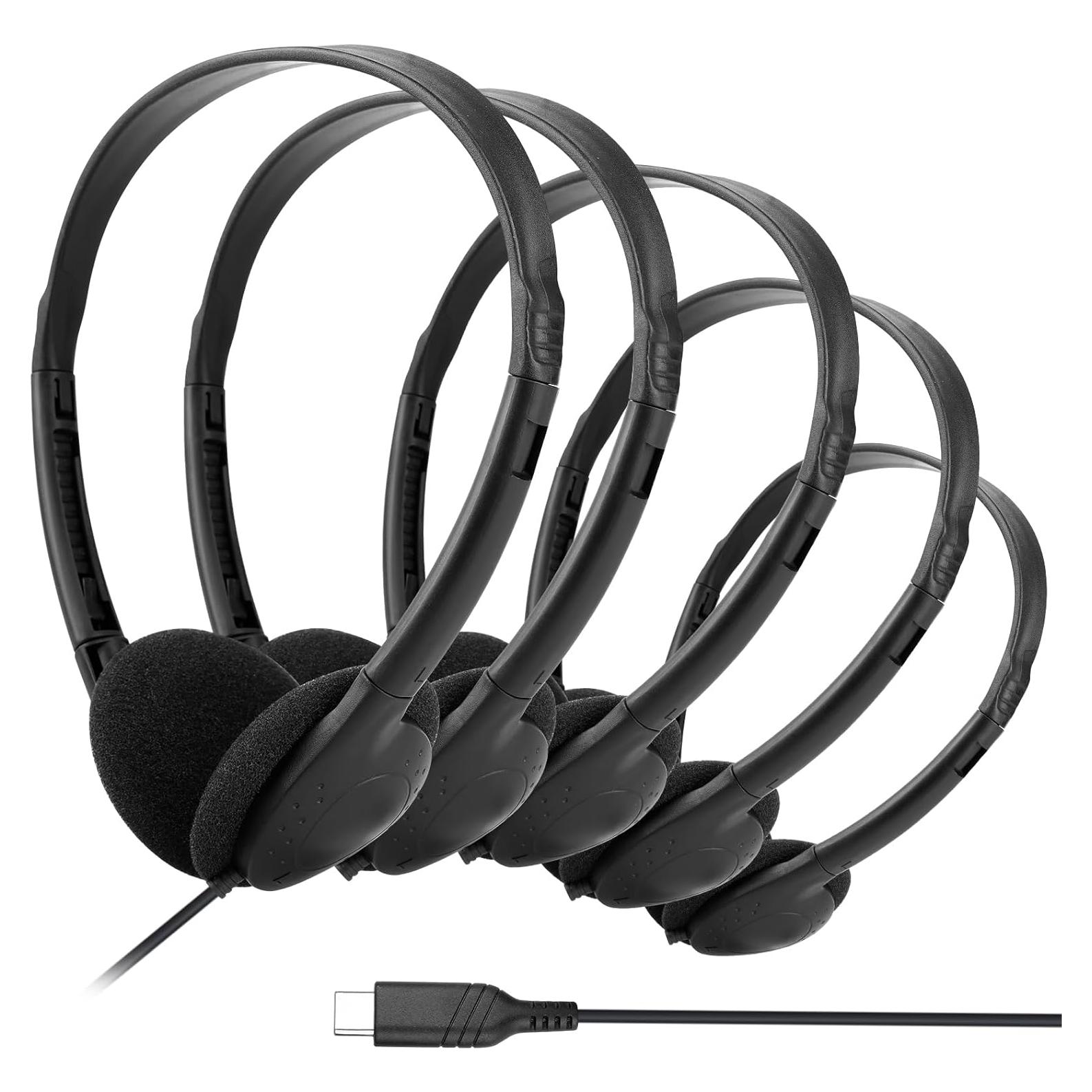 Auriculares USB C CNSZSLZ para Niños - 10 Paquetes para Aula