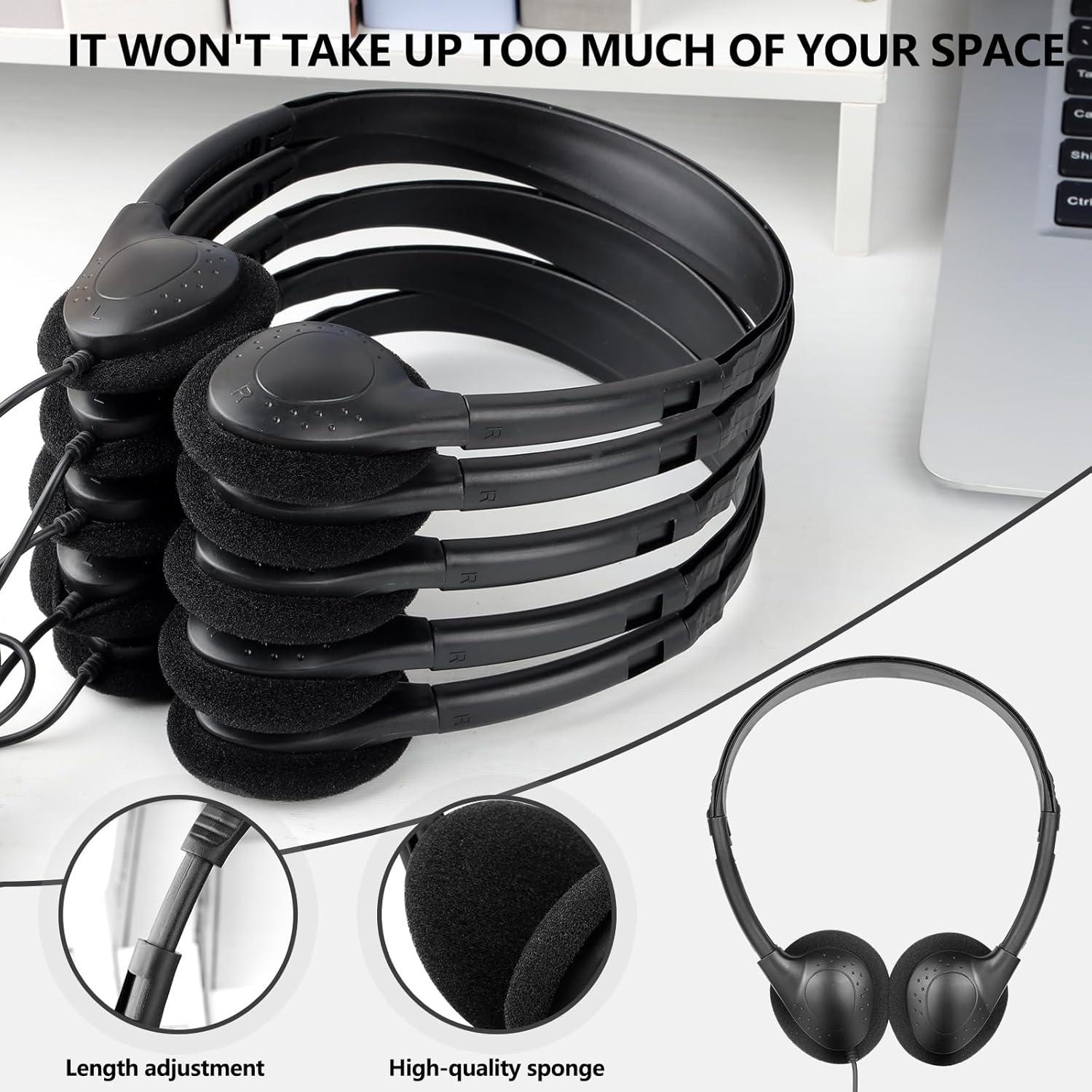 Auriculares USB C CNSZSLZ para Niños - 10 Paquetes para Aula