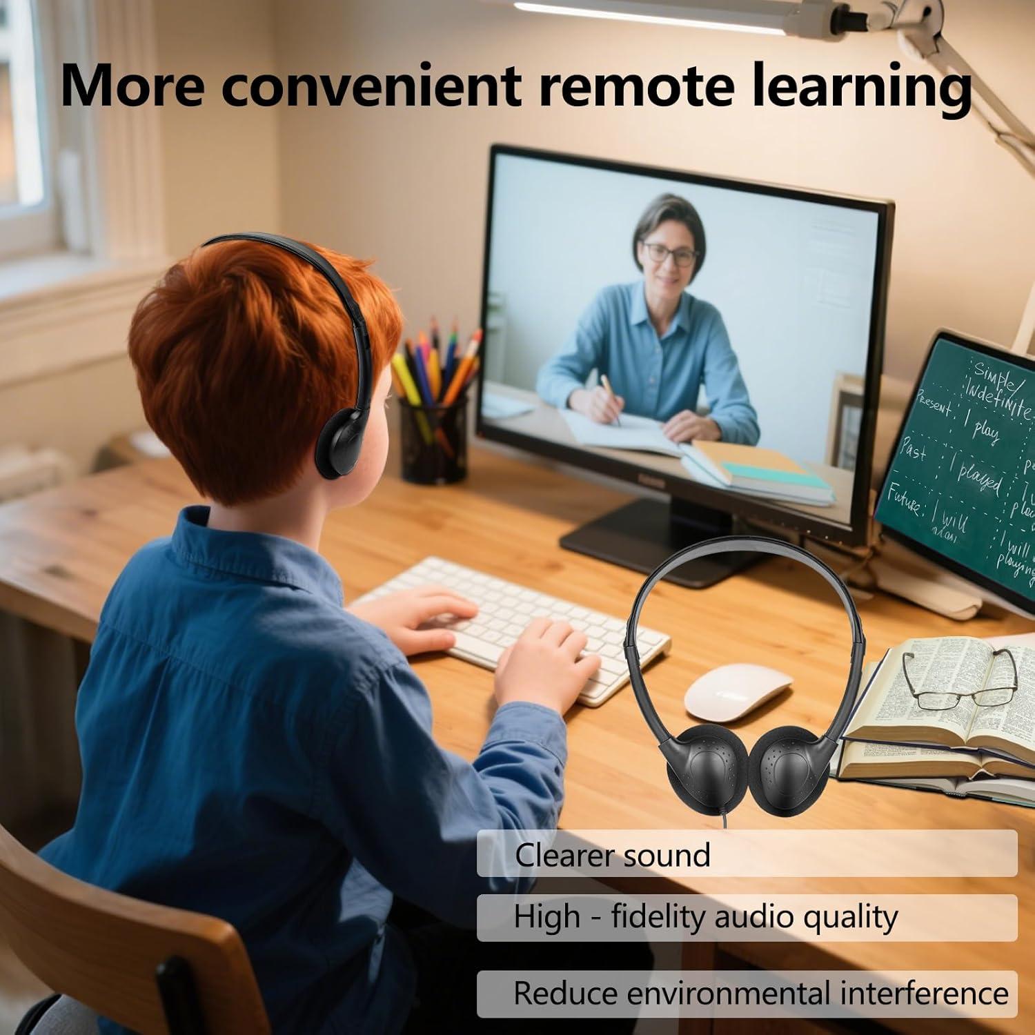 Auriculares USB C CNSZSLZ para Niños - 10 Paquetes para Aula