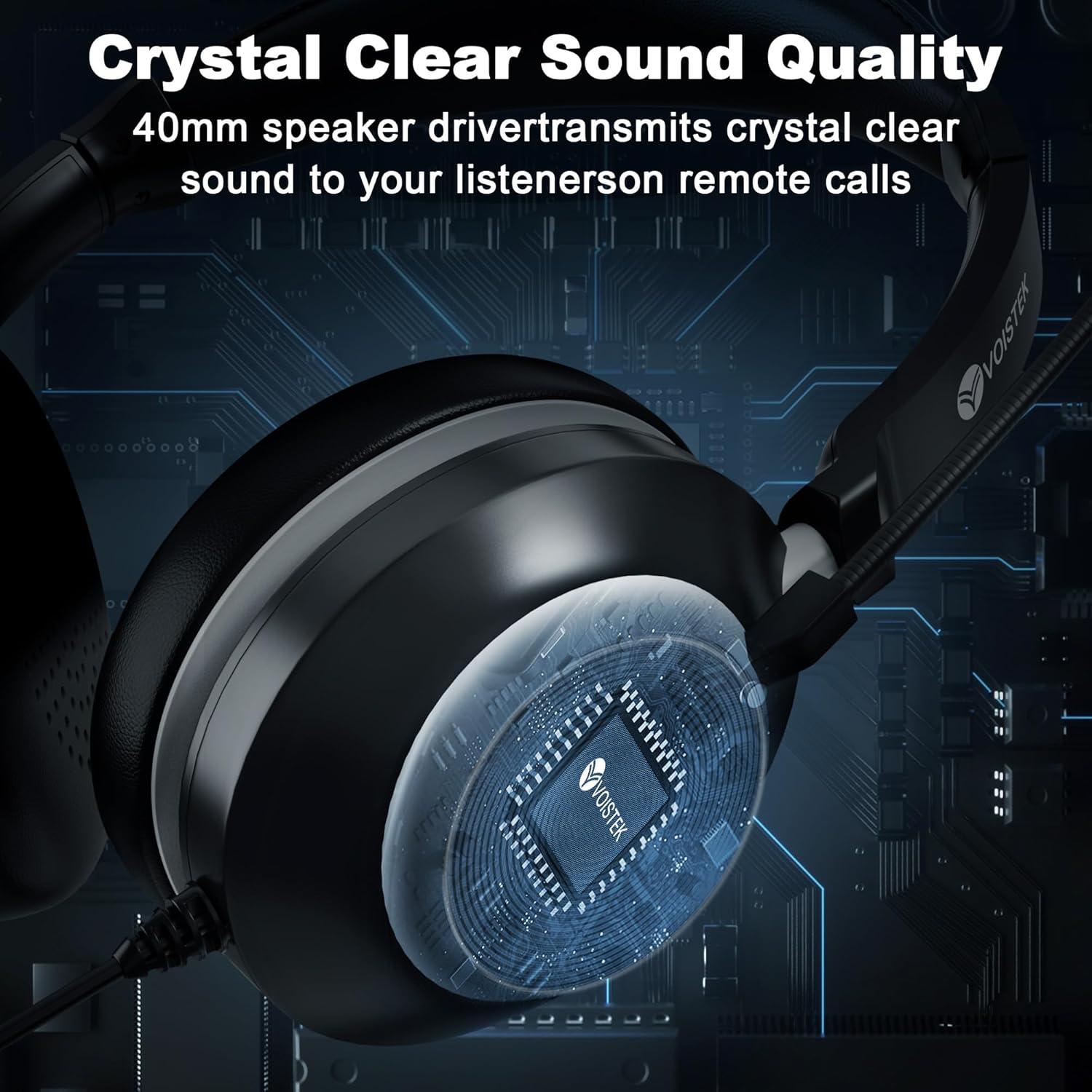 Auriculares Voistek USB con Micrófono Cancelación de Ruido