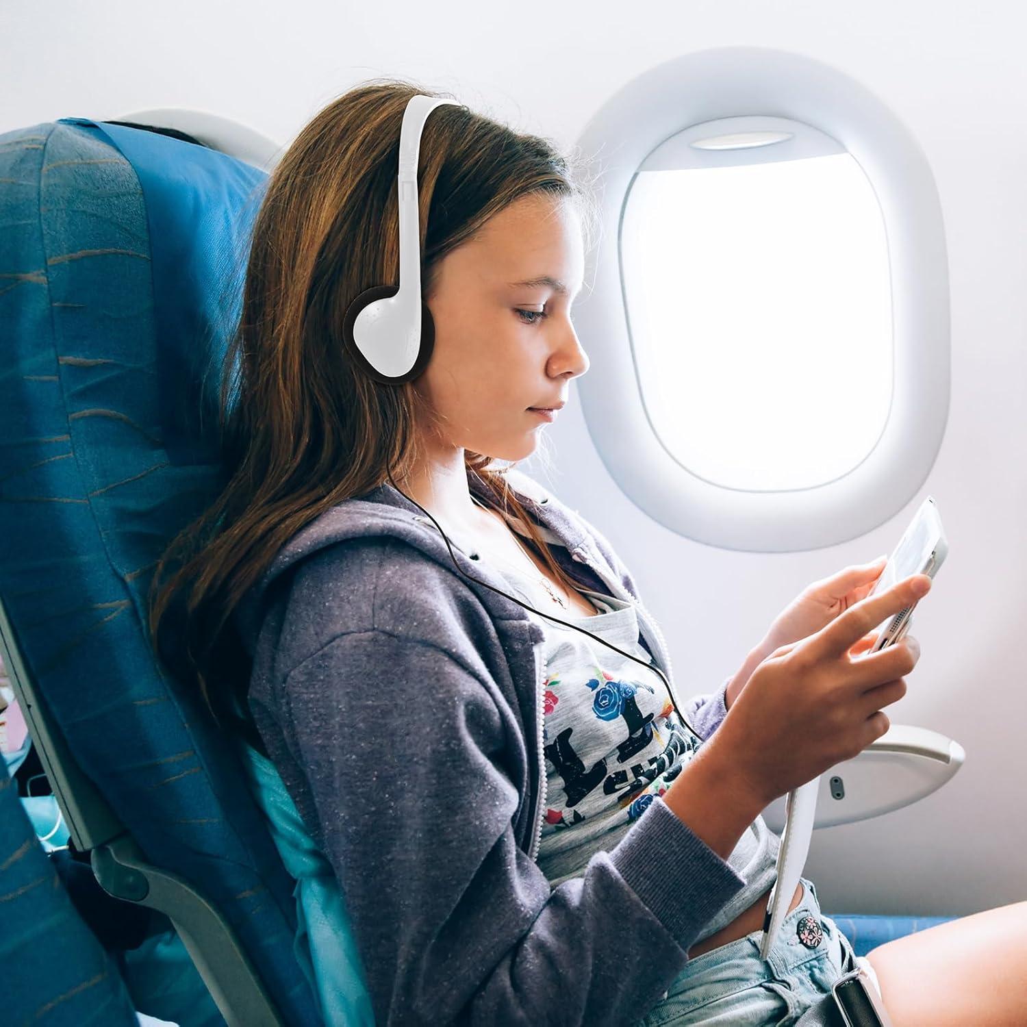 Auriculares Cableados Flutesan Pack 20 para Aula y Biblioteca - Blanco