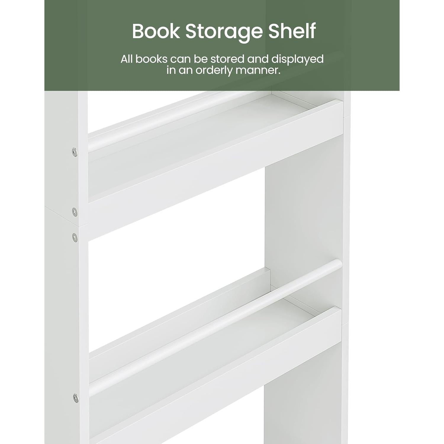 Estantería Infantil Montada en Pared CHOEZON 4 Niveles Blanca