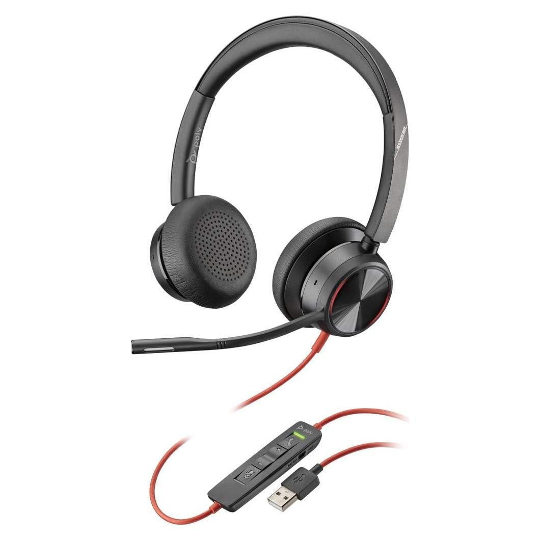 Auricular Plantronics Blackwire 8225 USB-A con Micrófono ANC