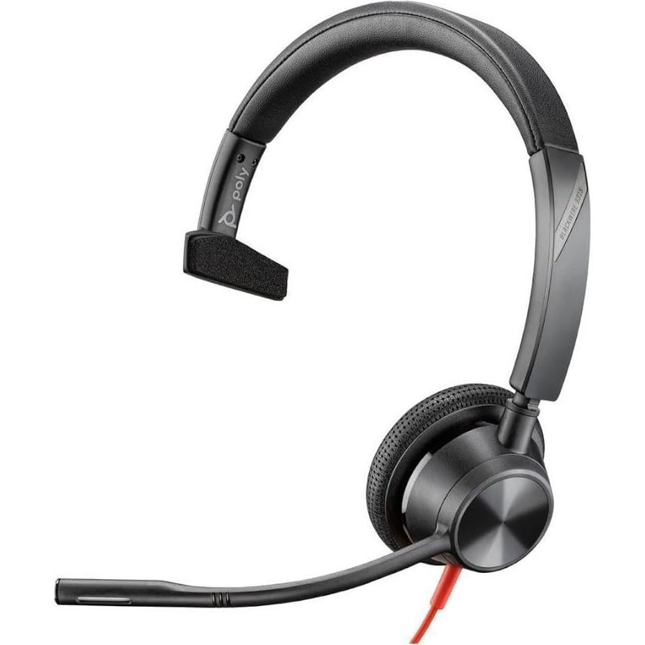 Auricular USB-C Poly Blackwire 3315, Ligero y Ajustable