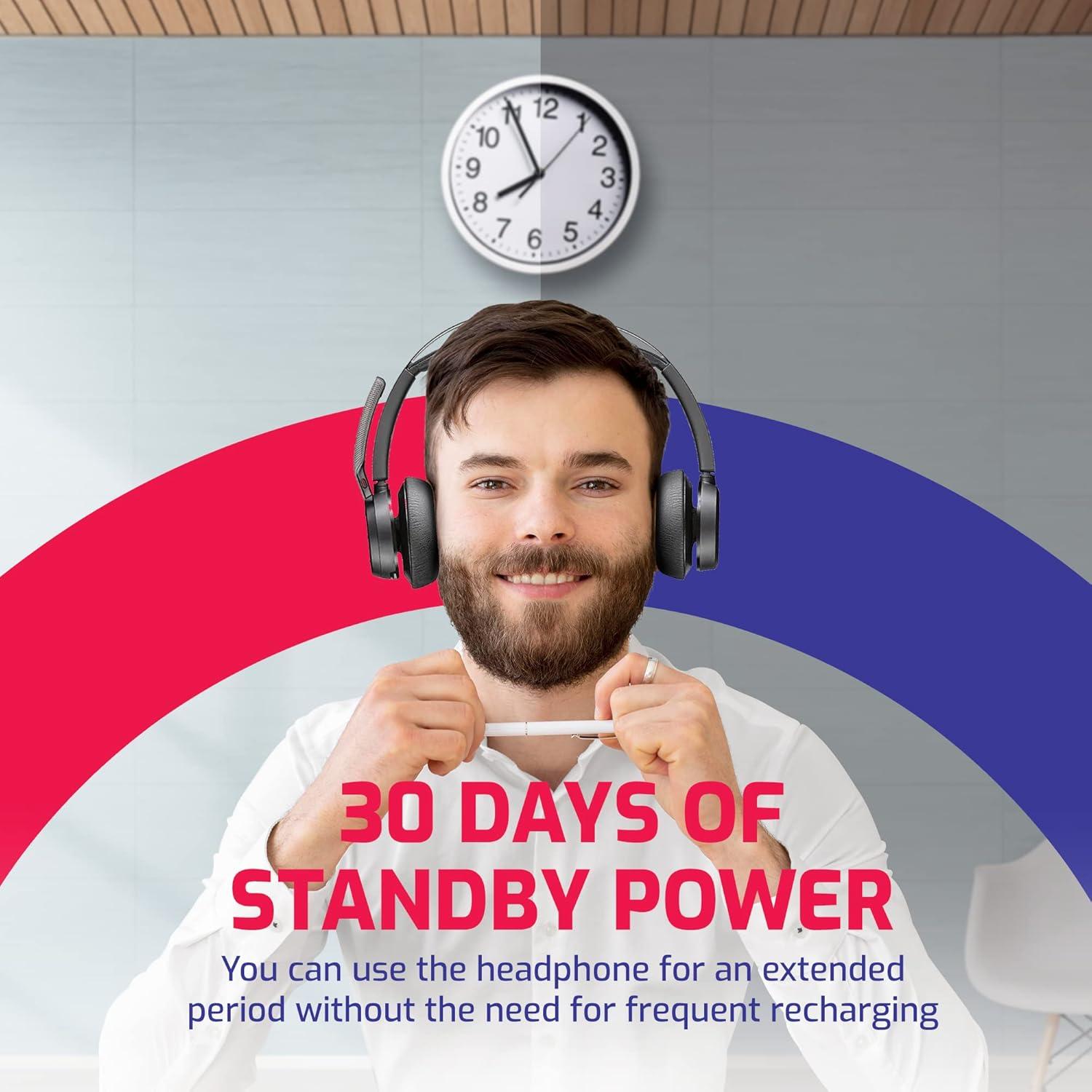 Auricular Estéreo Bluetooth Poly Voyager Focus 2 UC USB-A