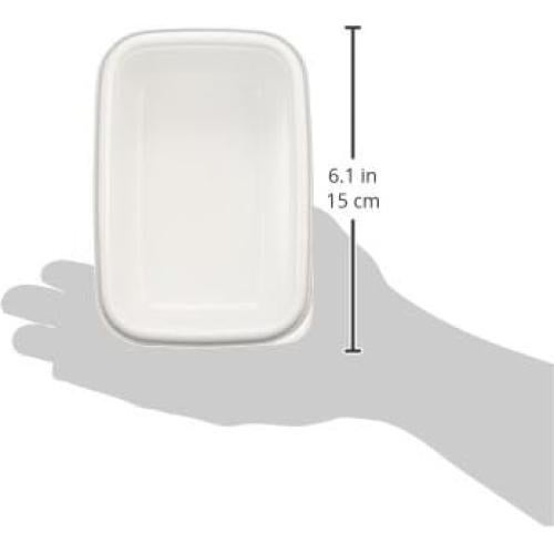 Noda Caja Almuerzo Blanca S 0.5L 15.4x10.3x5.6cm