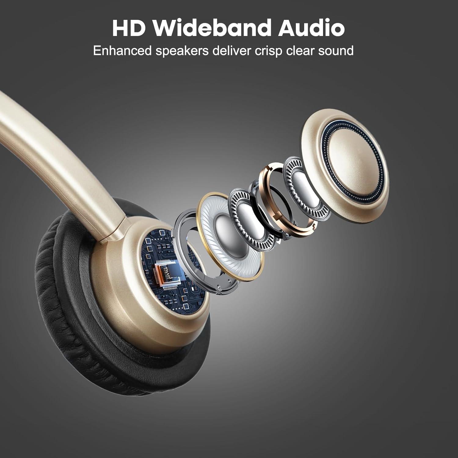 Auricular MAIRDI con micrófono cancelador de ruido para oficina