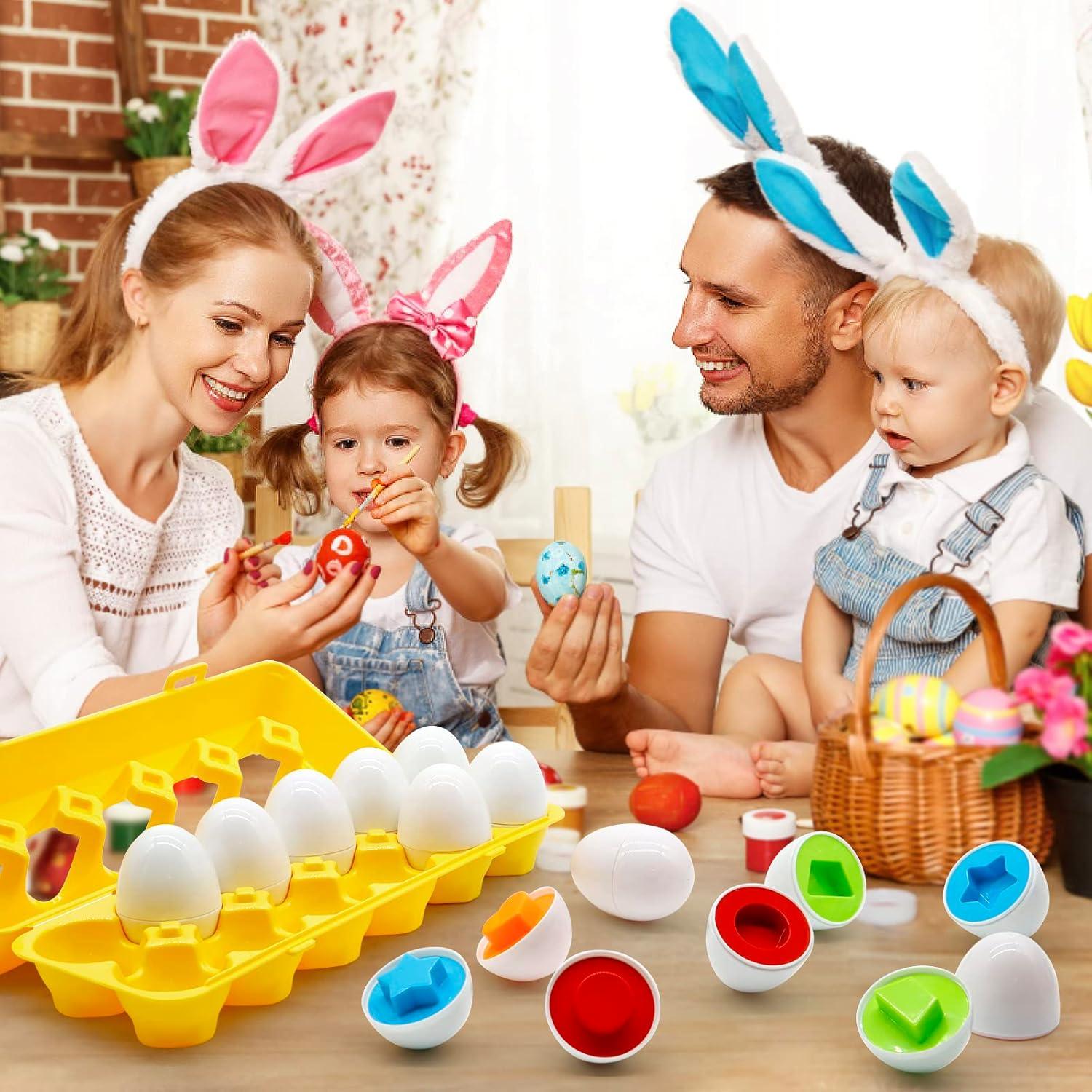 Juguete Educativo MOONTOY Huevos de Emparejamiento 12PCS