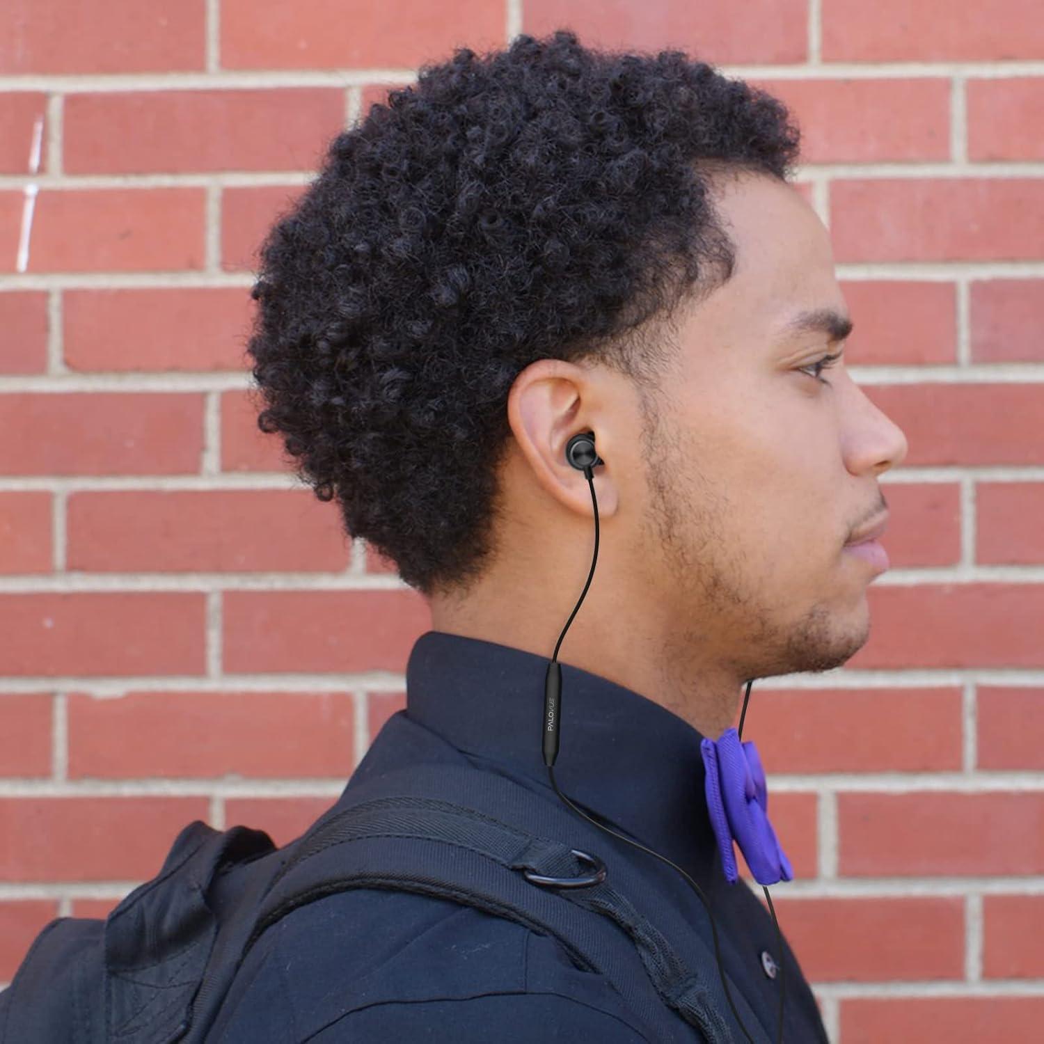 Auriculares In Ear PALOVUE USB Tipo C con Micrófono Negro