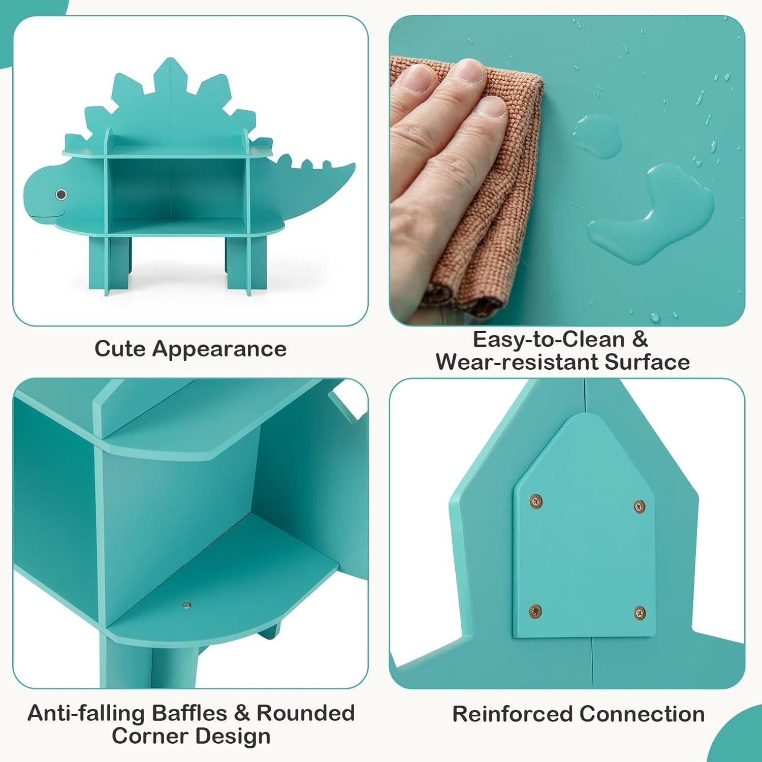 Estantería Montessori Costzon Dinosaurio 2 Niveles 133 cm