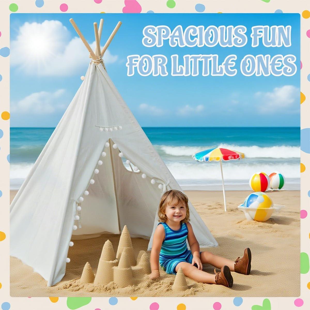 Tienda Teepee para Niños 4 PCS Jamceoceo Lavable 119 cm