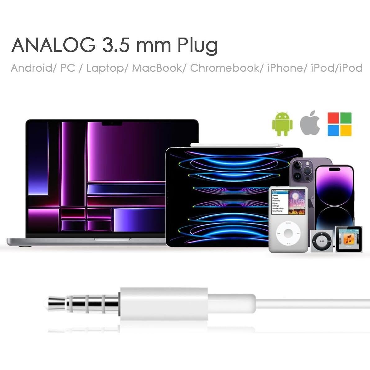 Auriculares In-Ear con Cable Wedawn WD-ED-E - 2 Piezas, 3.5mm