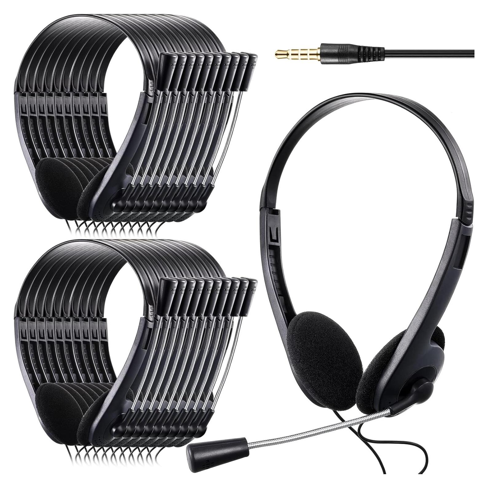 Auriculares Yunsailing 30 Piezas con Micrófono Ajustable