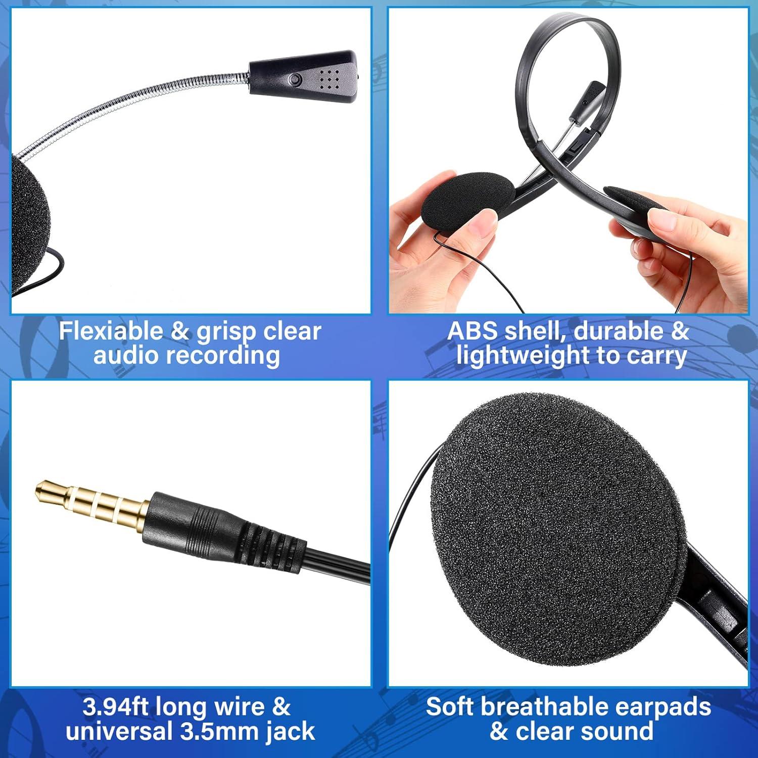 Auriculares Yunsailing 30 Piezas con Micrófono Ajustable