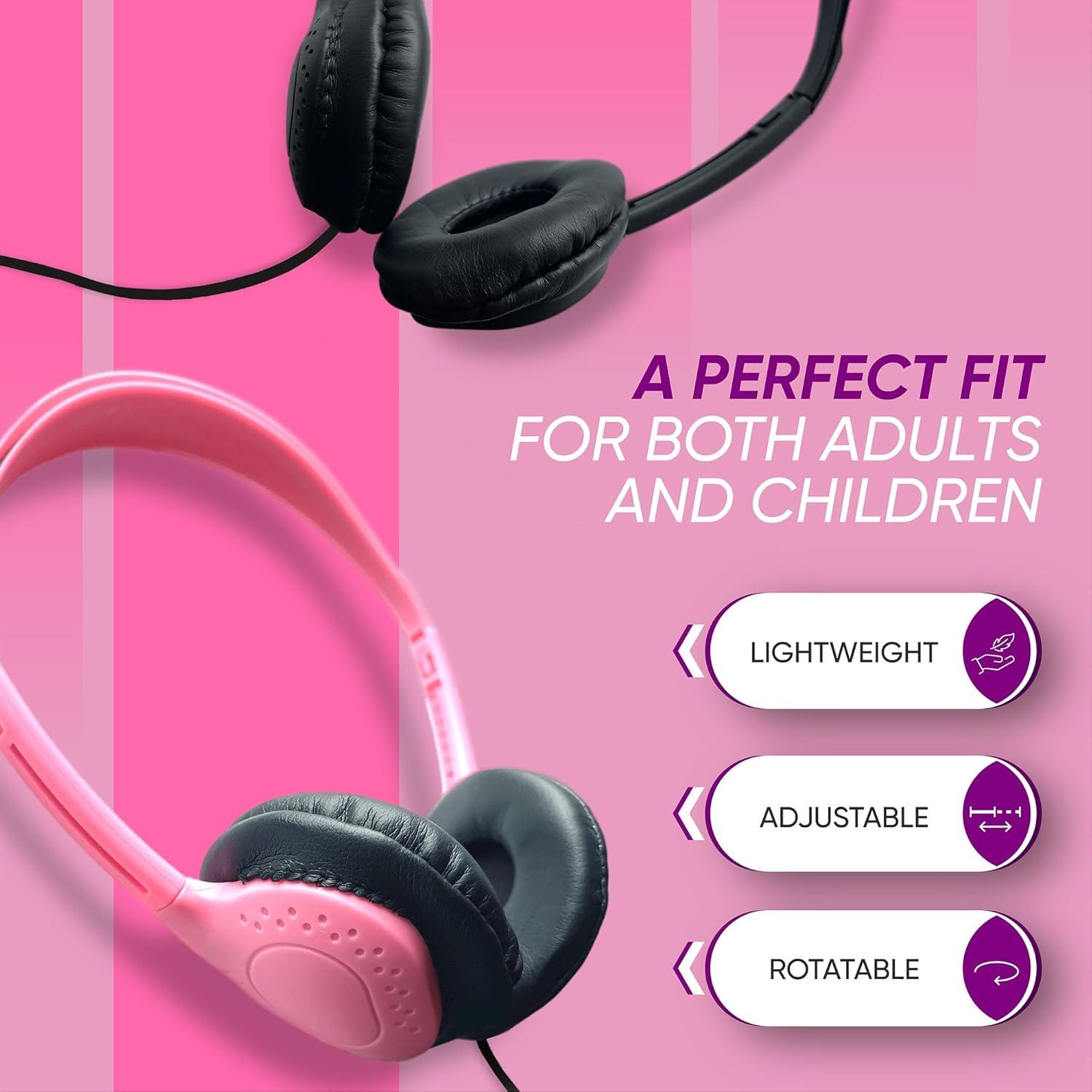 Paquete de 20 Auriculares Bulktech de Cuero con Cable 3.5mm