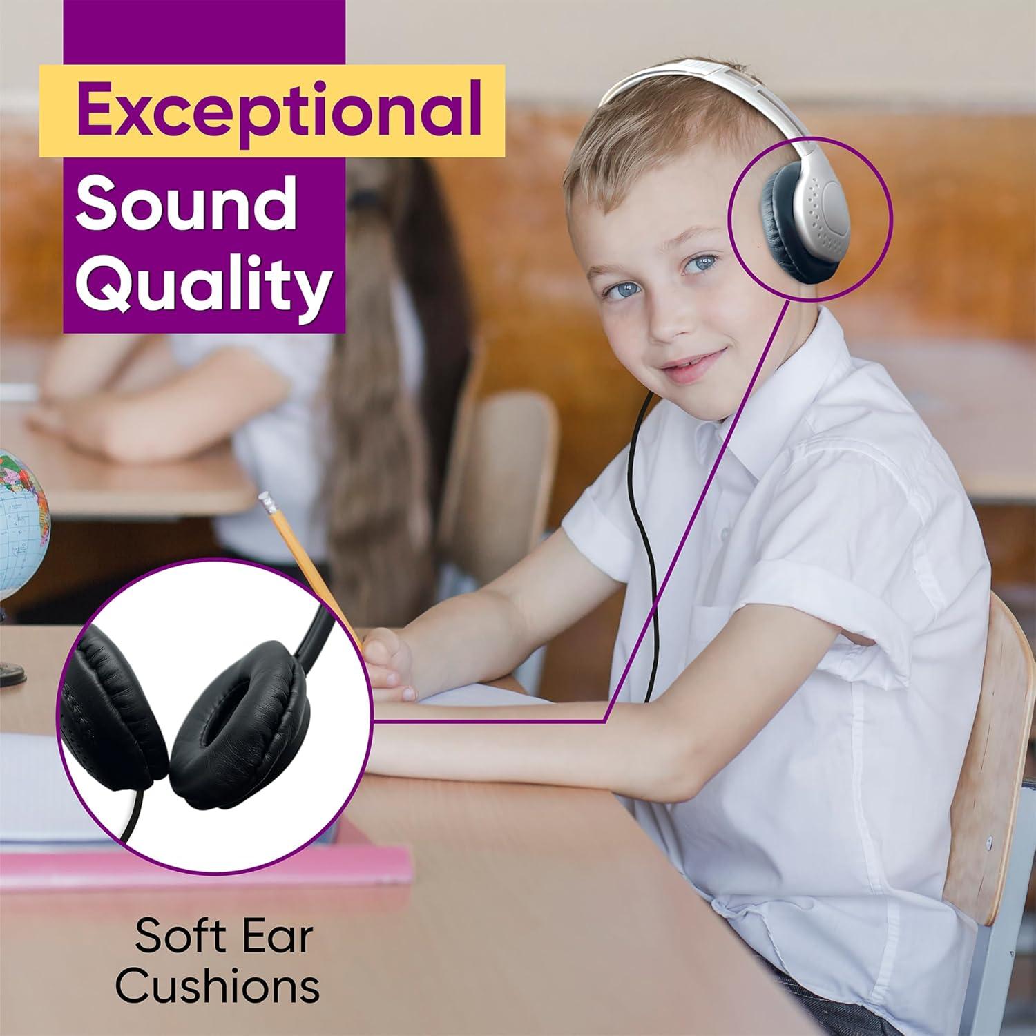 Paquete de 20 Auriculares Bulktech de Cuero con Cable 3.5mm