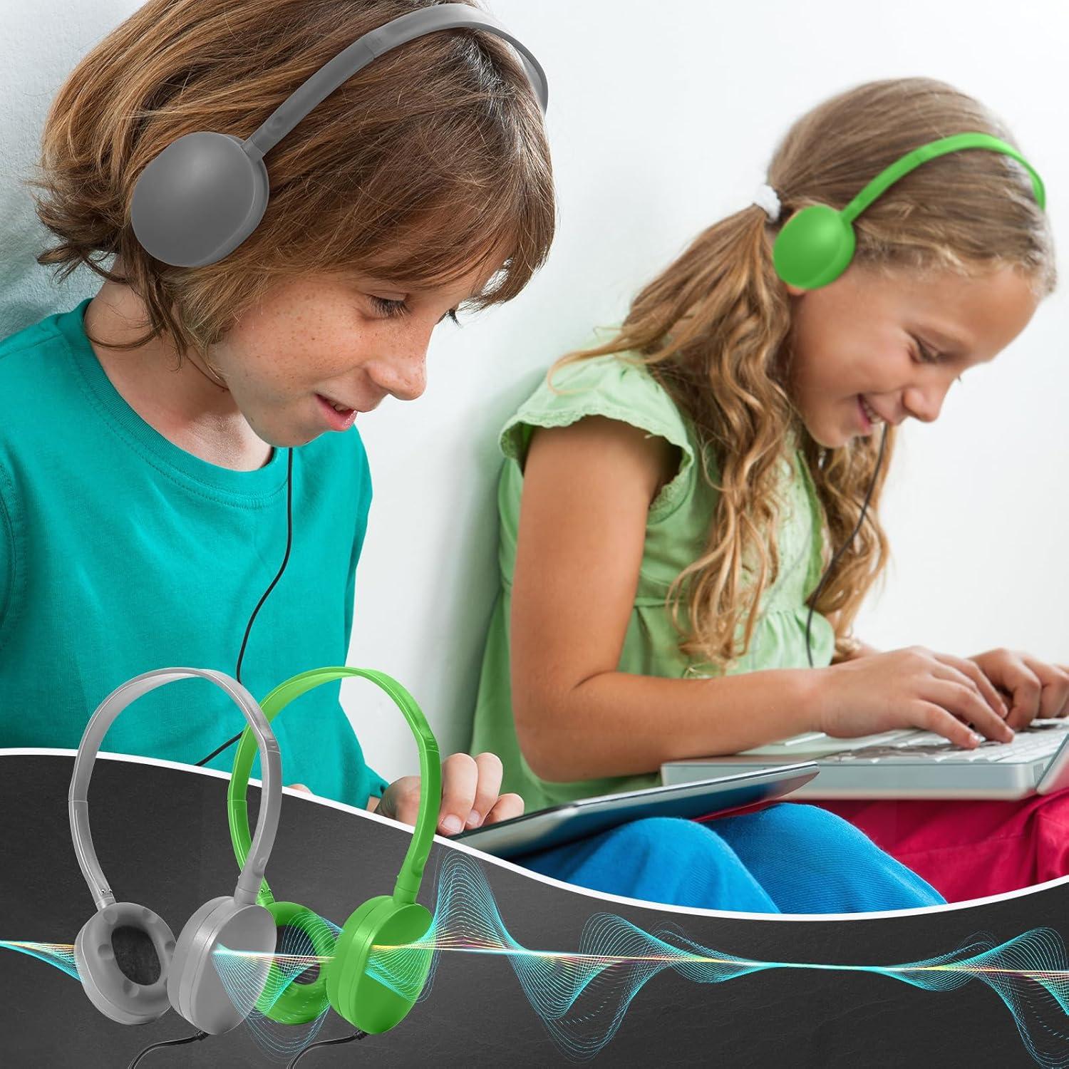 Auriculares con Cable Flutesan para Niños - Paquete de 30 Multicolores