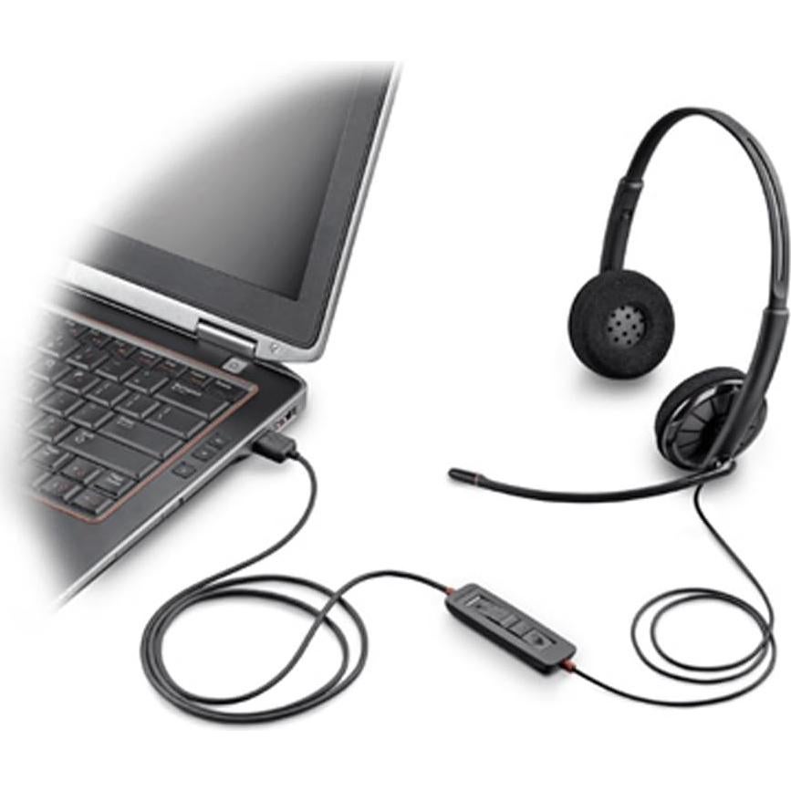 Auriculares Plantronics 85619-101 USB Gris con Cancelación de Ruido