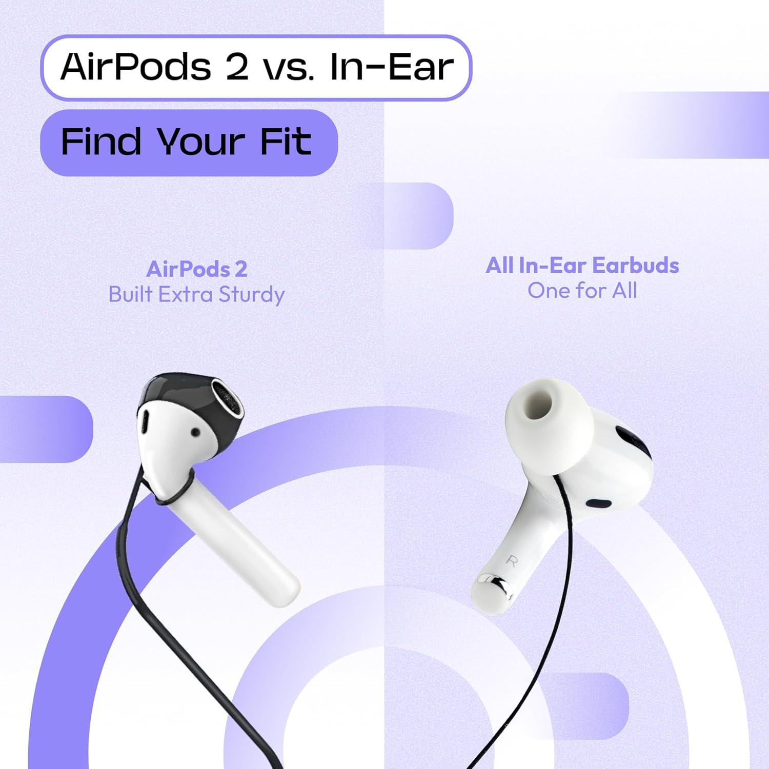 Correa Anti-Pérdida PodString para Auriculares Inalámbricos - Negro