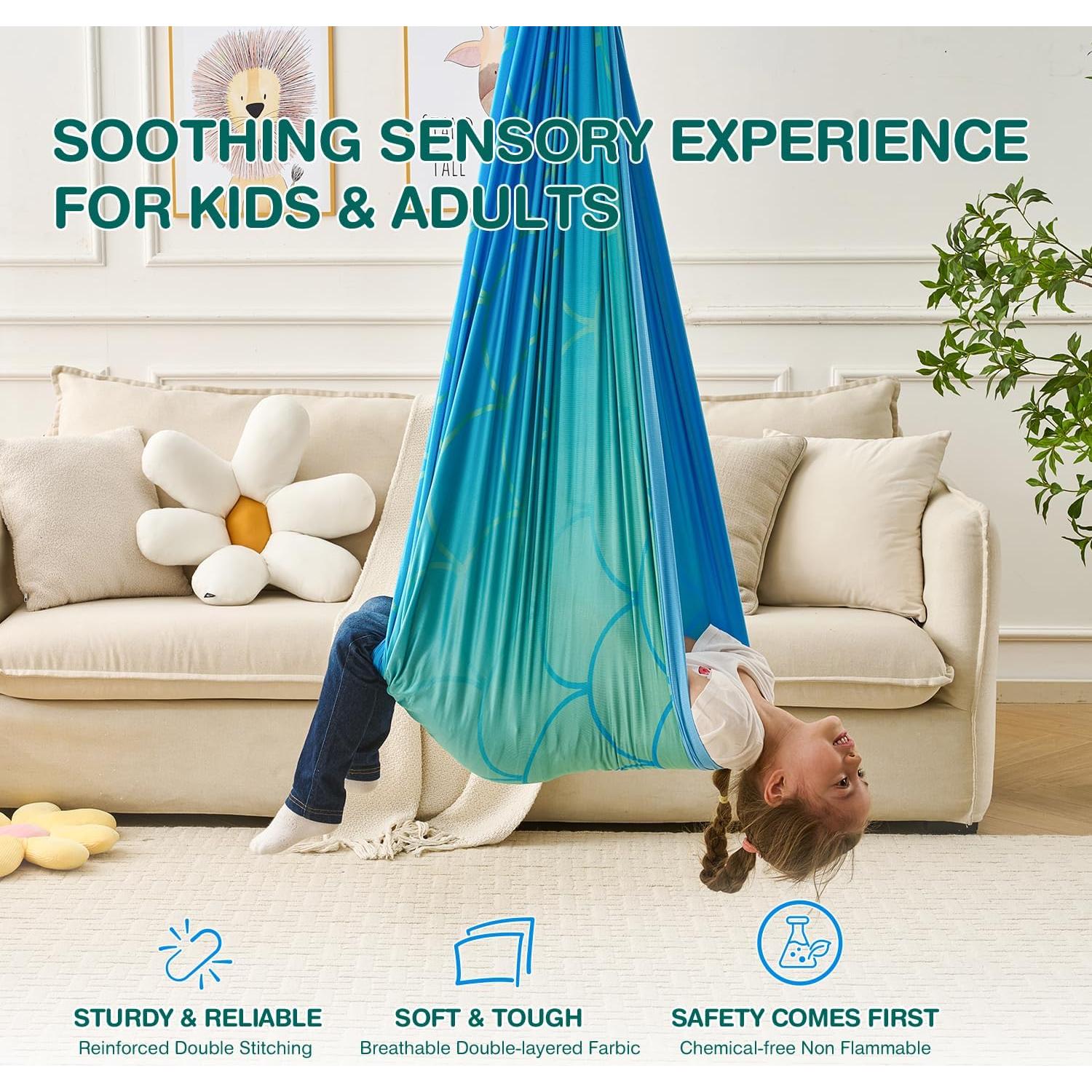 Columpio Sensorial Siveyeis para Niños y Adultos, 113.4kg