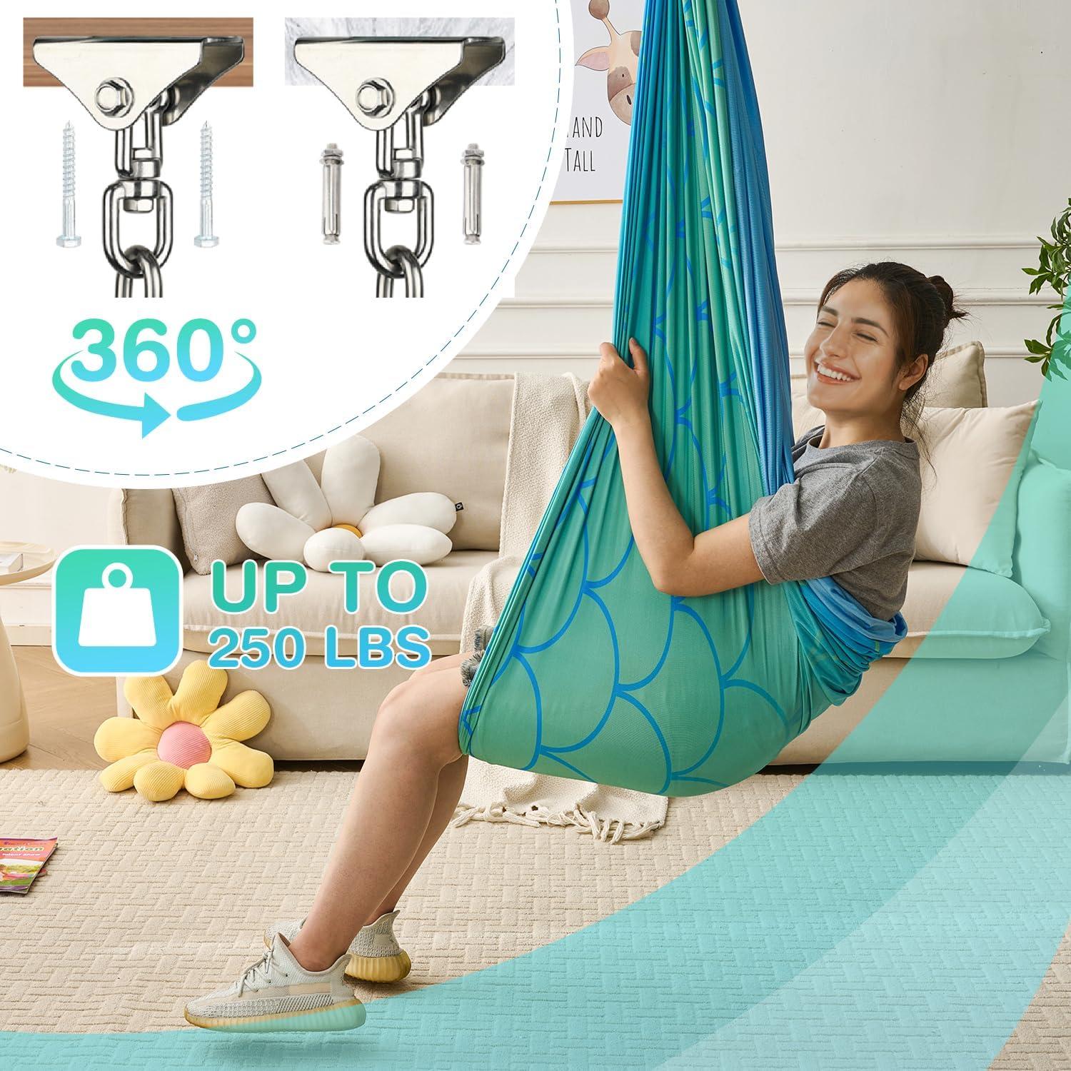 Columpio Sensorial Siveyeis para Niños y Adultos, 113.4kg