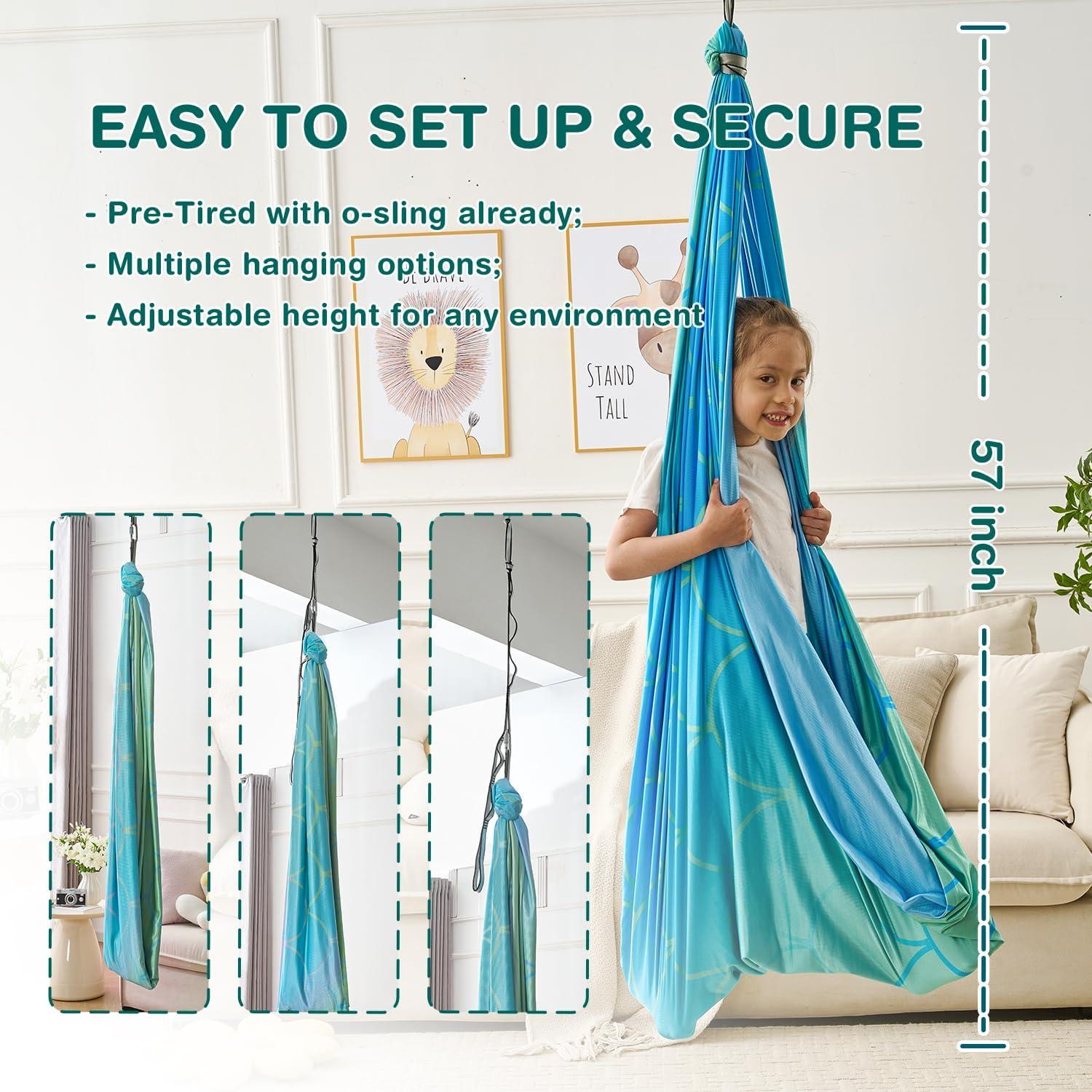 Columpio Sensorial Siveyeis para Niños y Adultos, 113.4kg